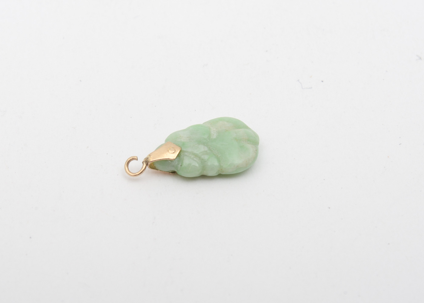 14K Yellow Gold, Jadeite Jade, and Lapis Lazuli Pendants