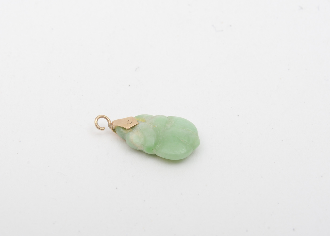 14K Yellow Gold, Jadeite Jade, and Lapis Lazuli Pendants
