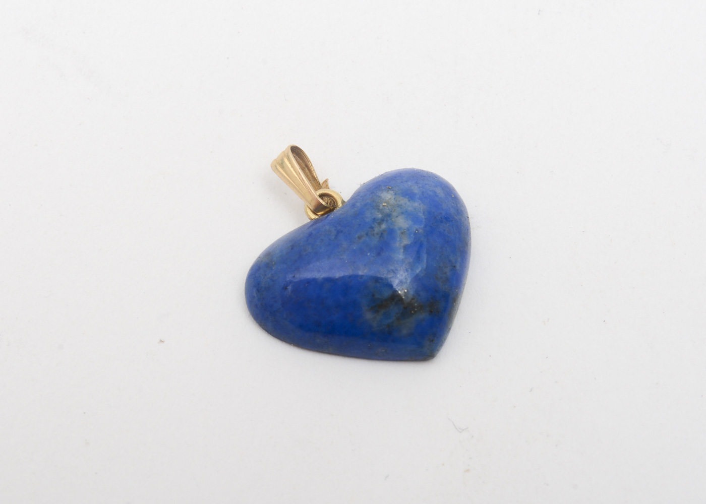 14K Yellow Gold, Jadeite Jade, and Lapis Lazuli Pendants