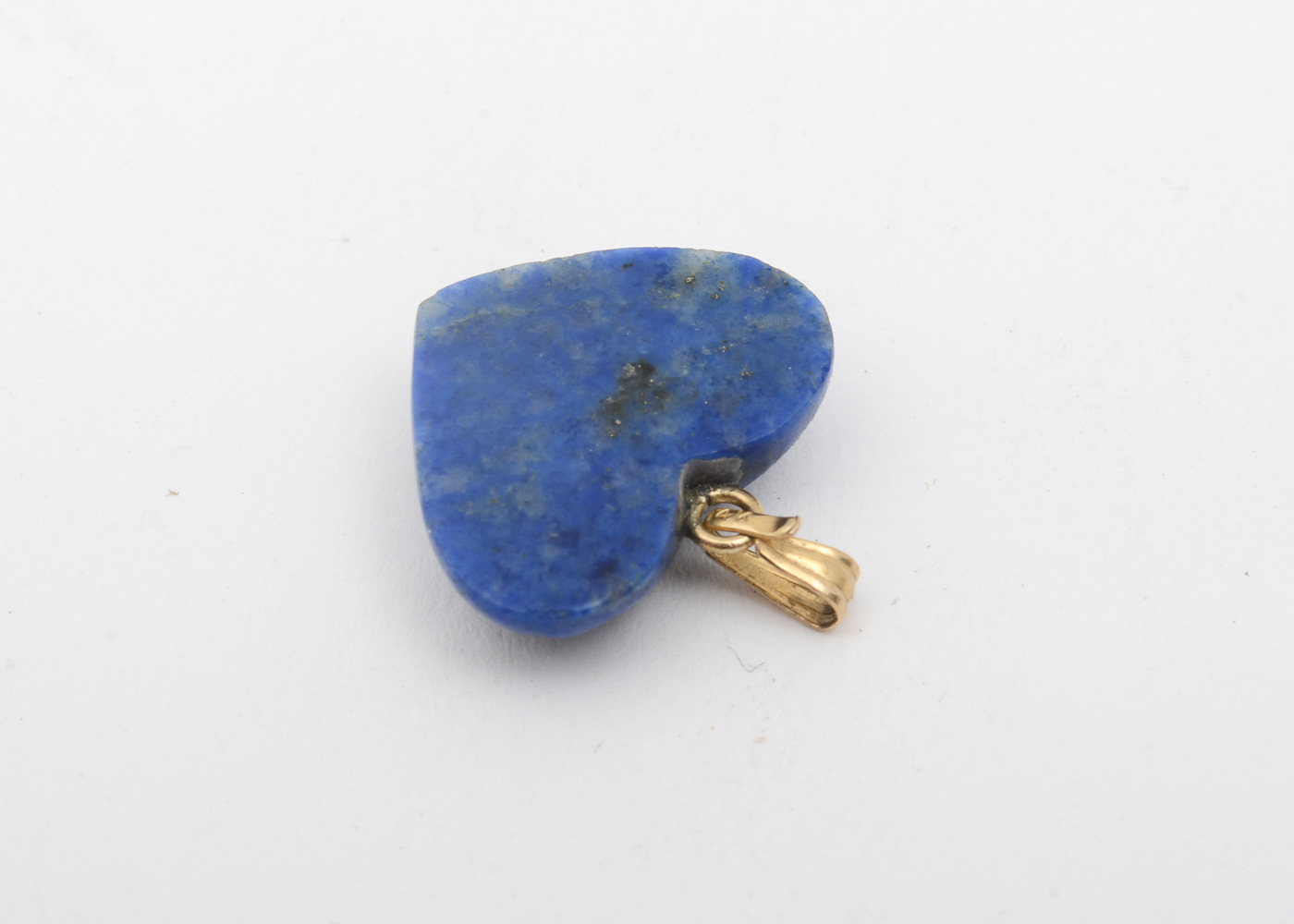 14K Yellow Gold, Jadeite Jade, and Lapis Lazuli Pendants