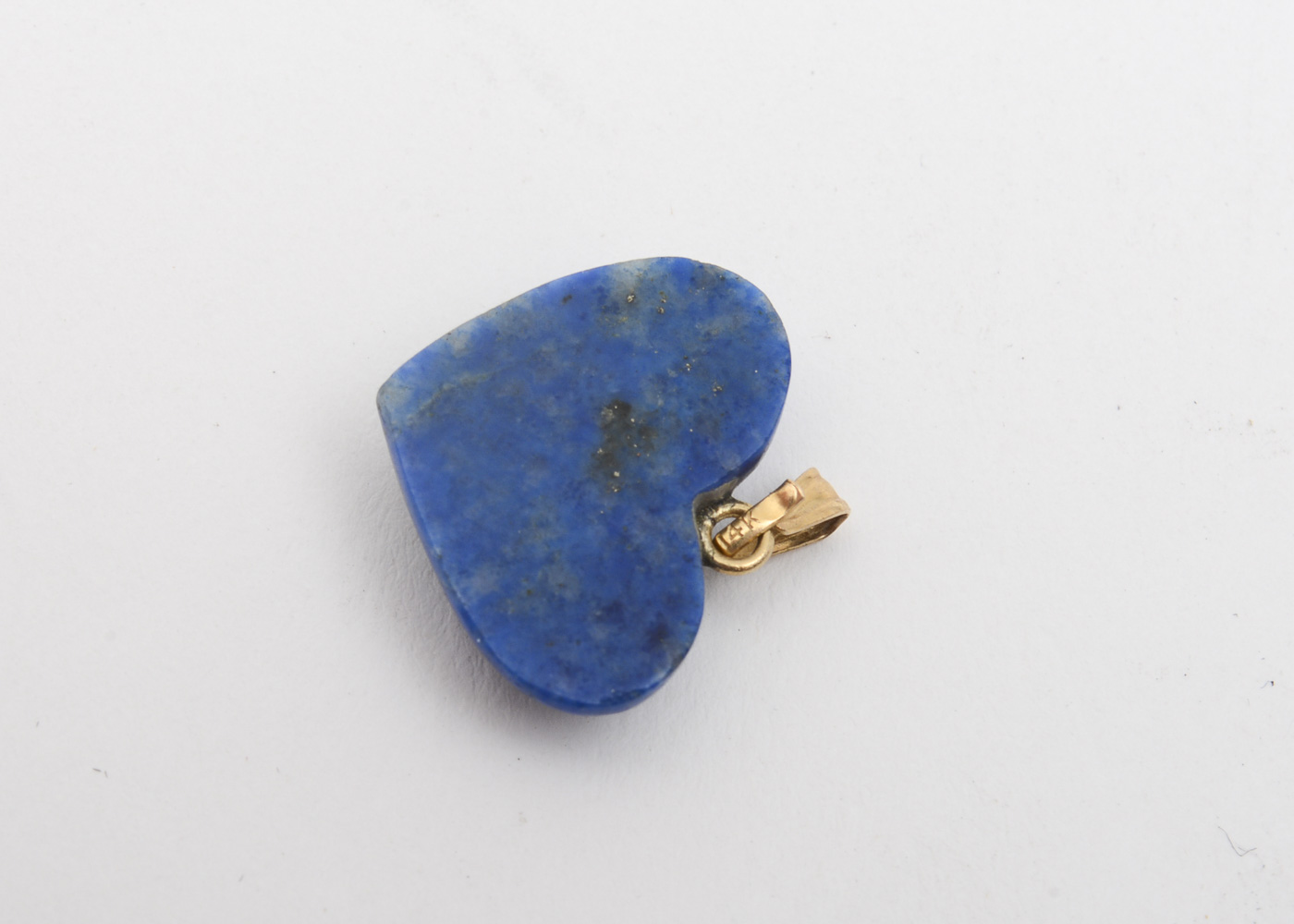 14K Yellow Gold, Jadeite Jade, and Lapis Lazuli Pendants