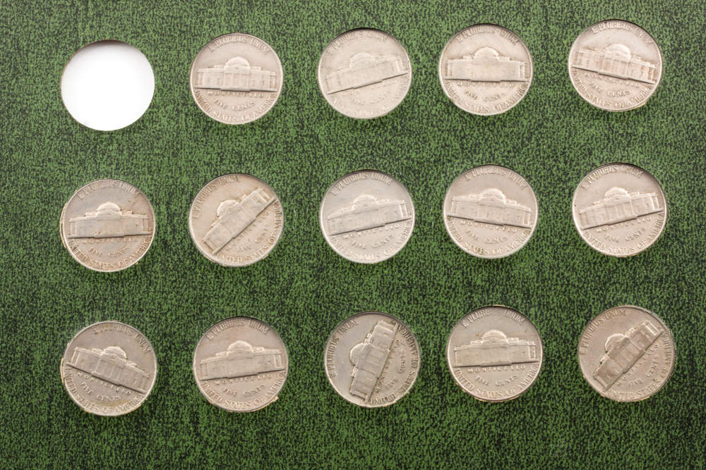 Set of Twenty-Nine Vintage Jefferson Nickels