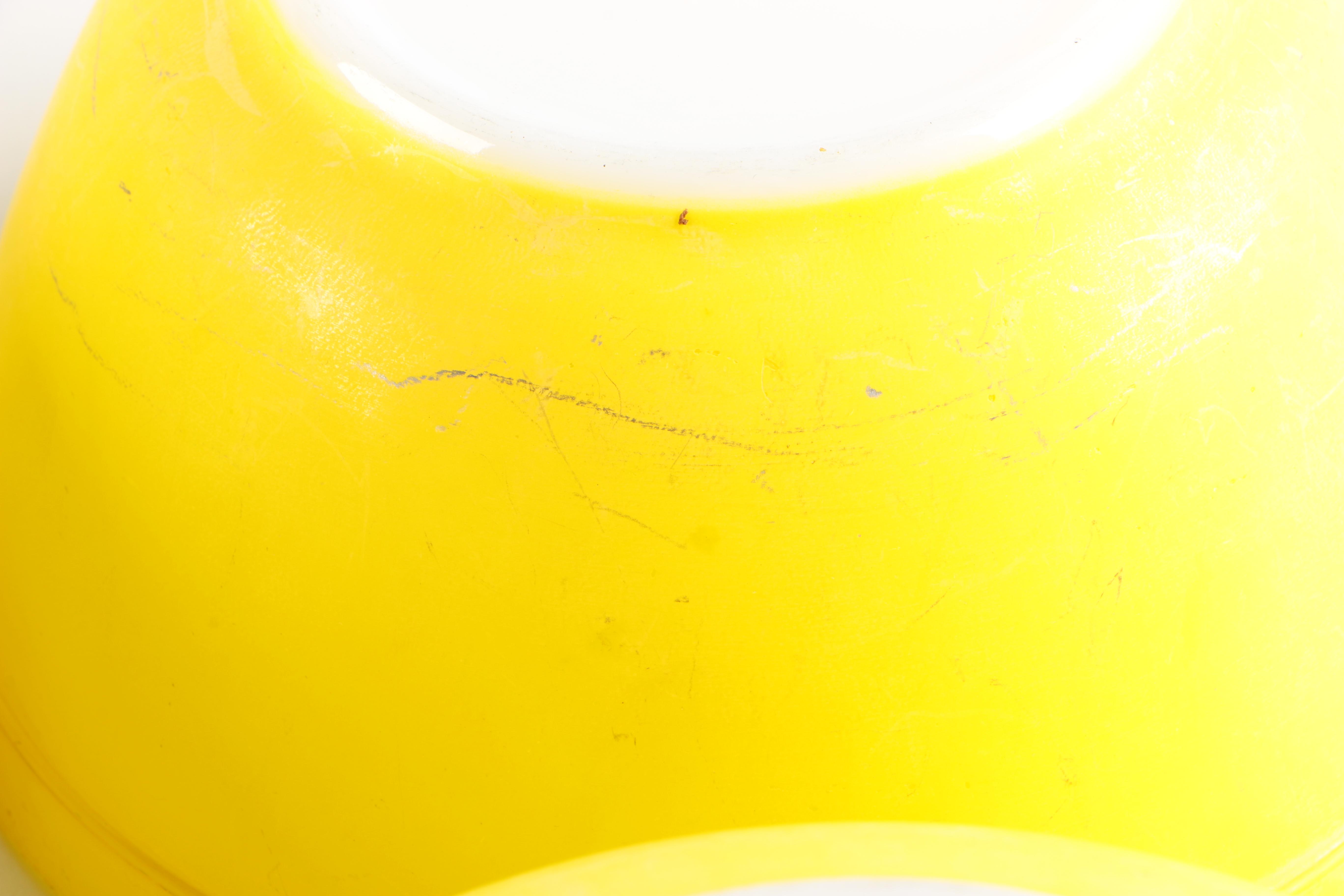 Mid-Century Pyrex "Classic Yellow" Mixing Bowls