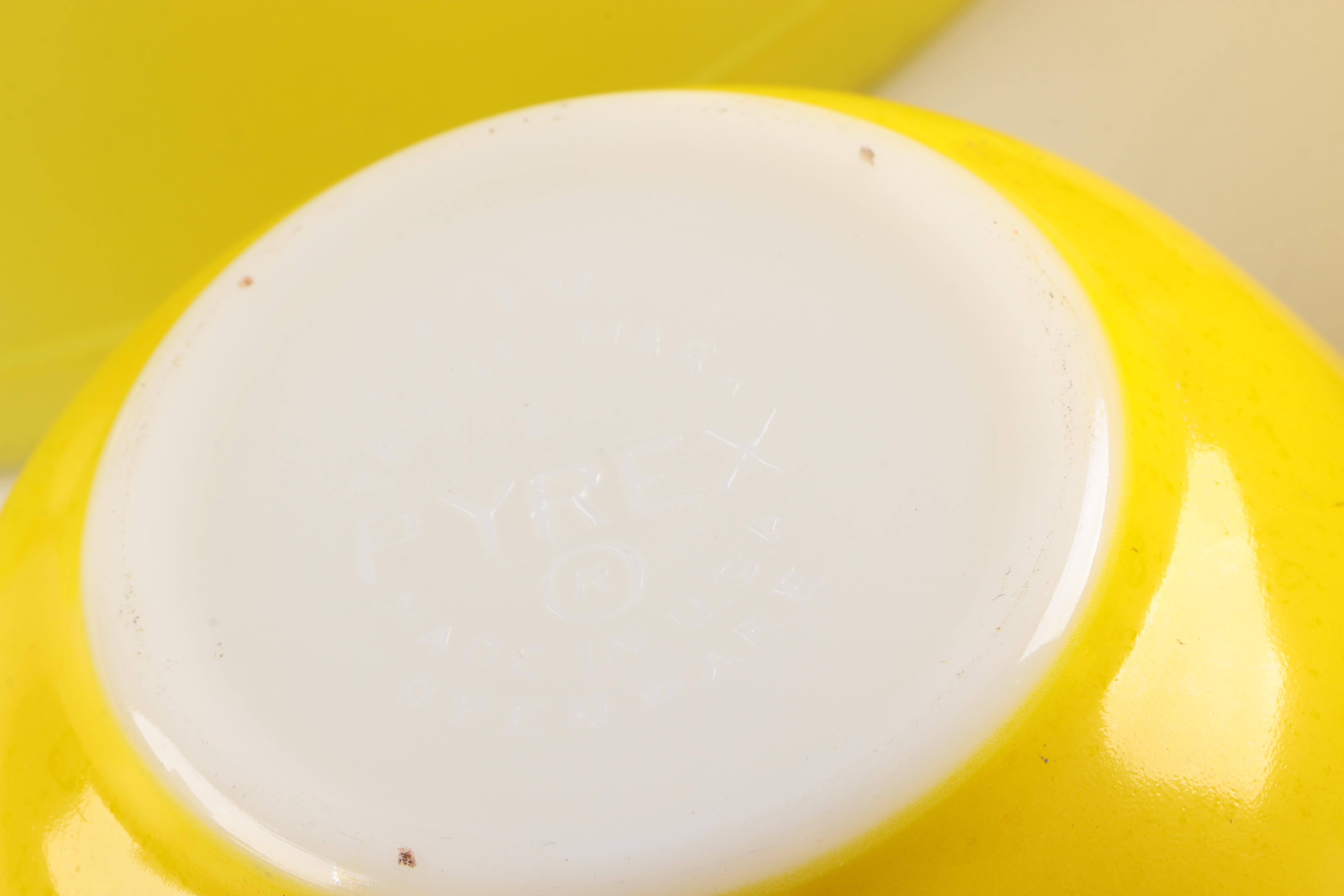 Mid-Century Pyrex "Classic Yellow" Mixing Bowls