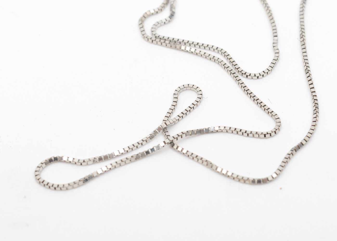 14K White Gold and Pavé Set Diamond Heart Pendant Necklace