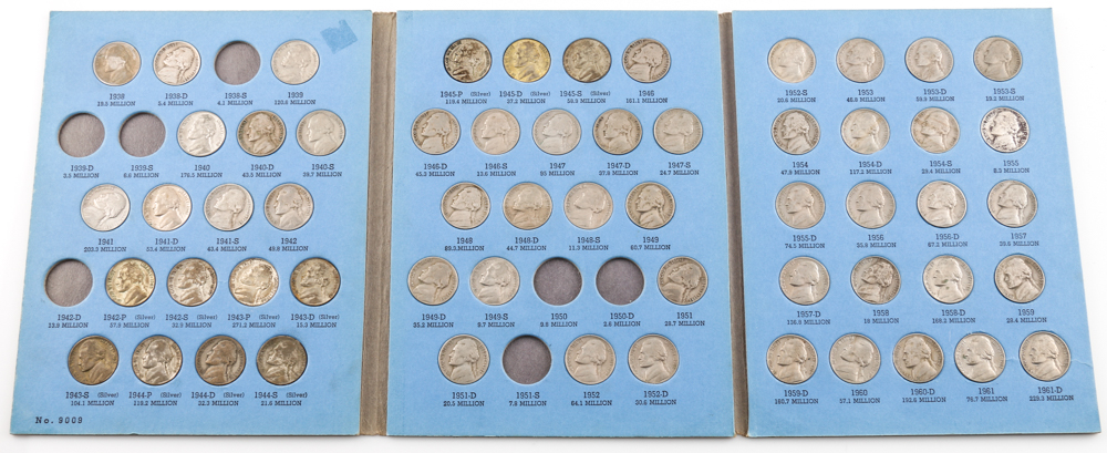 Whitman Binder of Jefferson Nickels