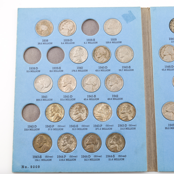 Whitman Binder of Jefferson Nickels