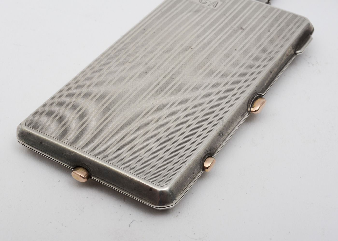 James E. Blake Co. Sterling Silver Monogrammed Compact Purse