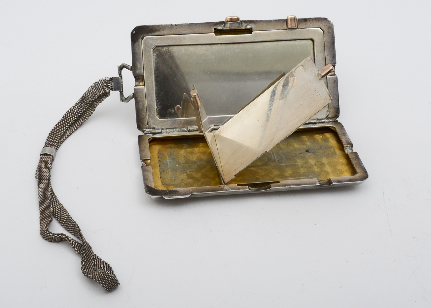 James E. Blake Co. Sterling Silver Monogrammed Compact Purse