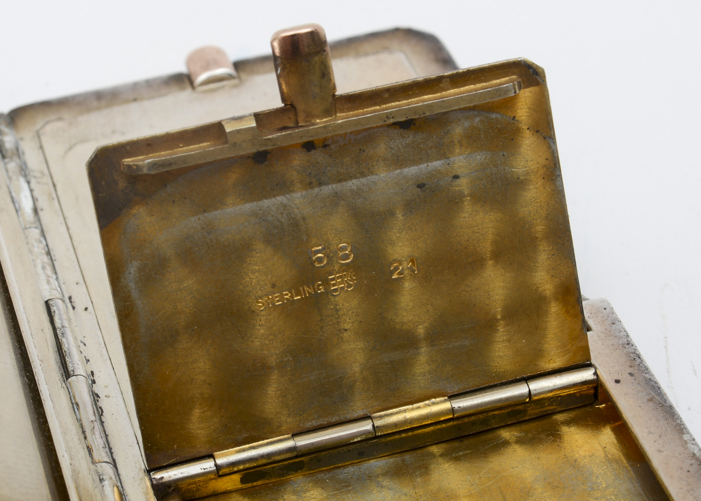 James E. Blake Co. Sterling Silver Monogrammed Compact Purse