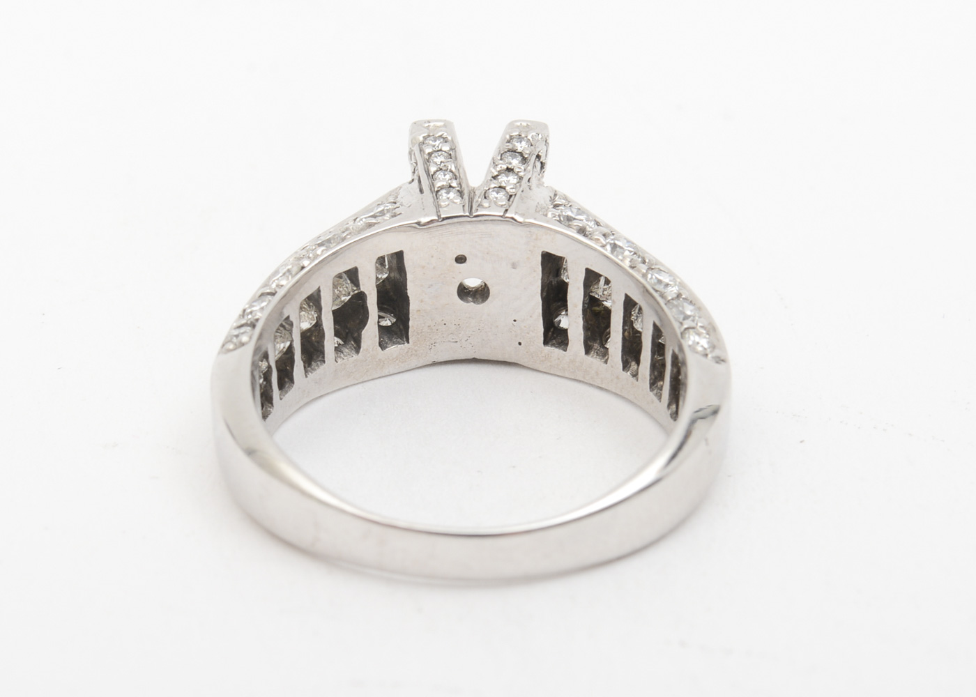 18K White Gold and 1.50 CTW Diamond Semi-Mount