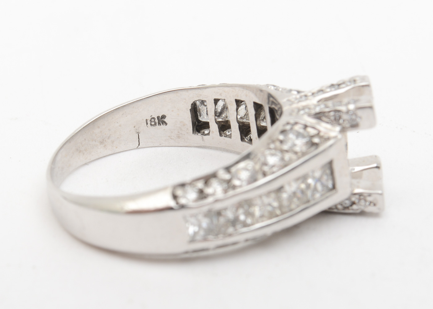 18K White Gold and 1.50 CTW Diamond Semi-Mount