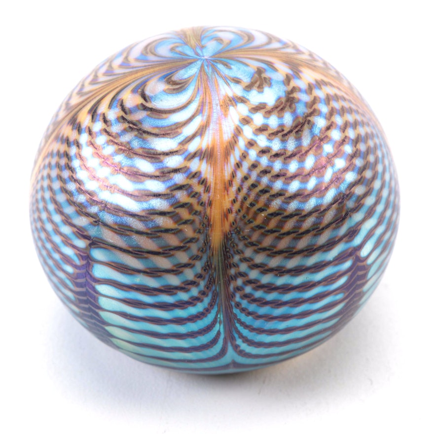 Orient and Flume Decorative Glass Paperweight
