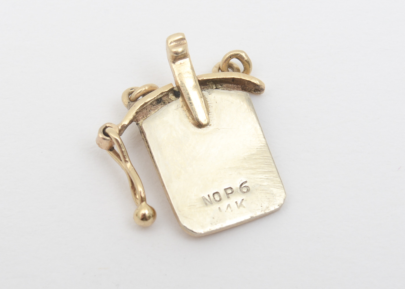 14K Yellow Gold and Opal Jewelry Clasp