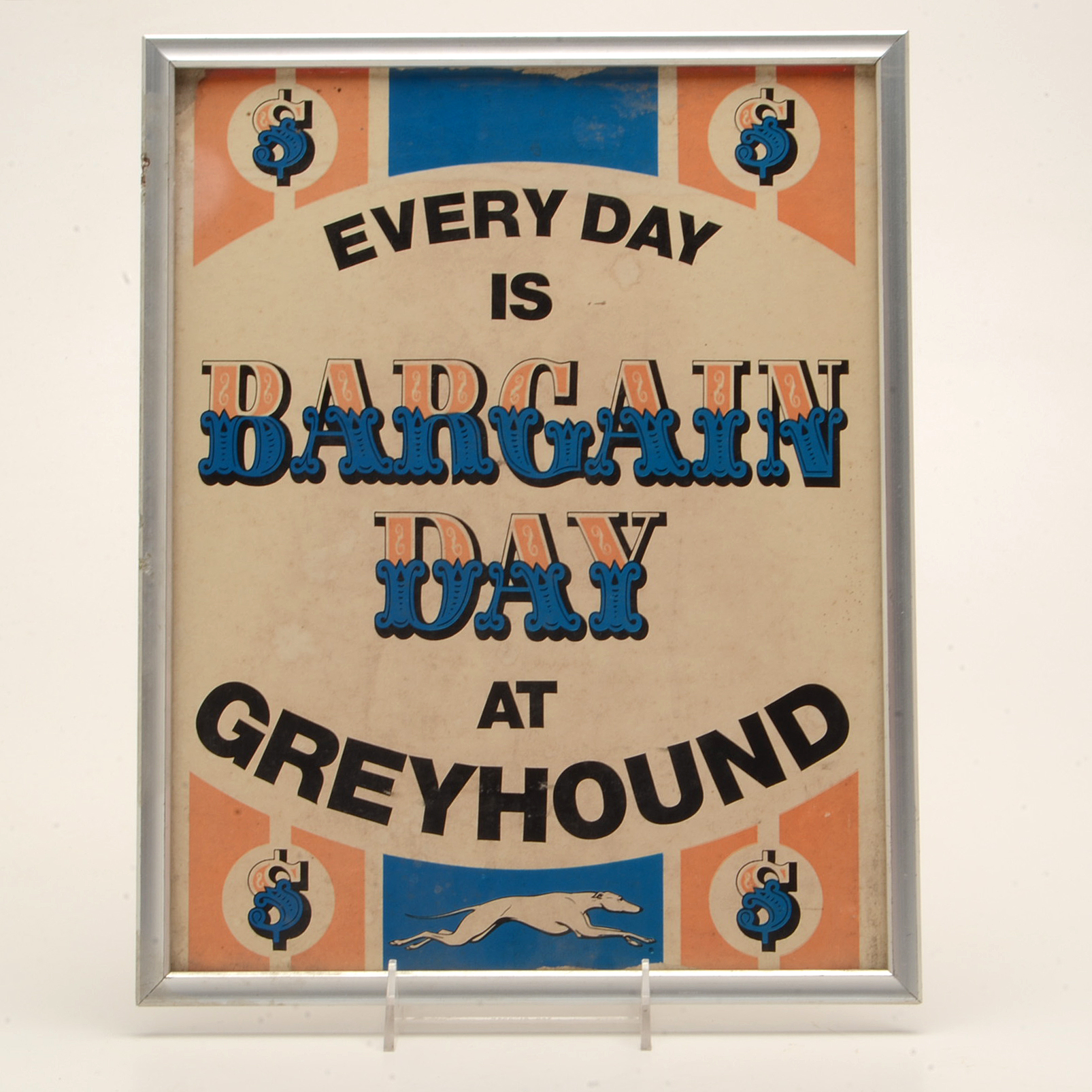 Vintage Greyhound Advertisement Signs