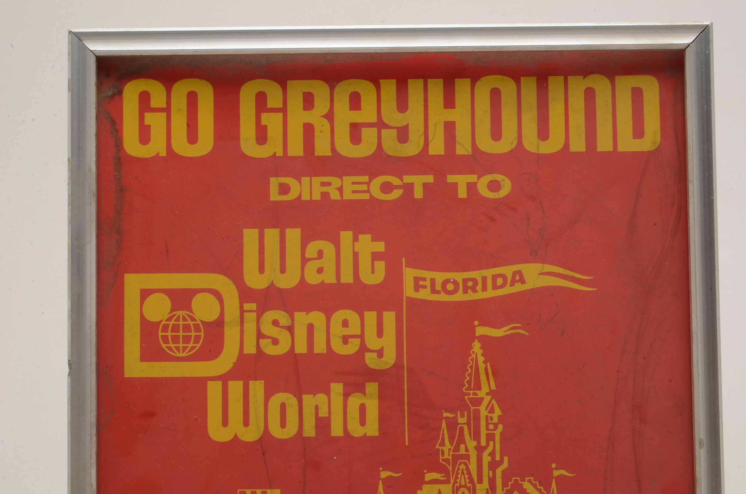 Vintage Greyhound Advertisement Signs