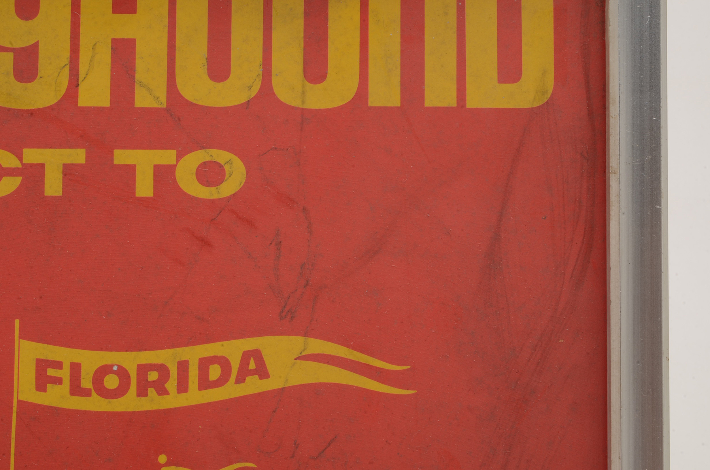 Vintage Greyhound Advertisement Signs