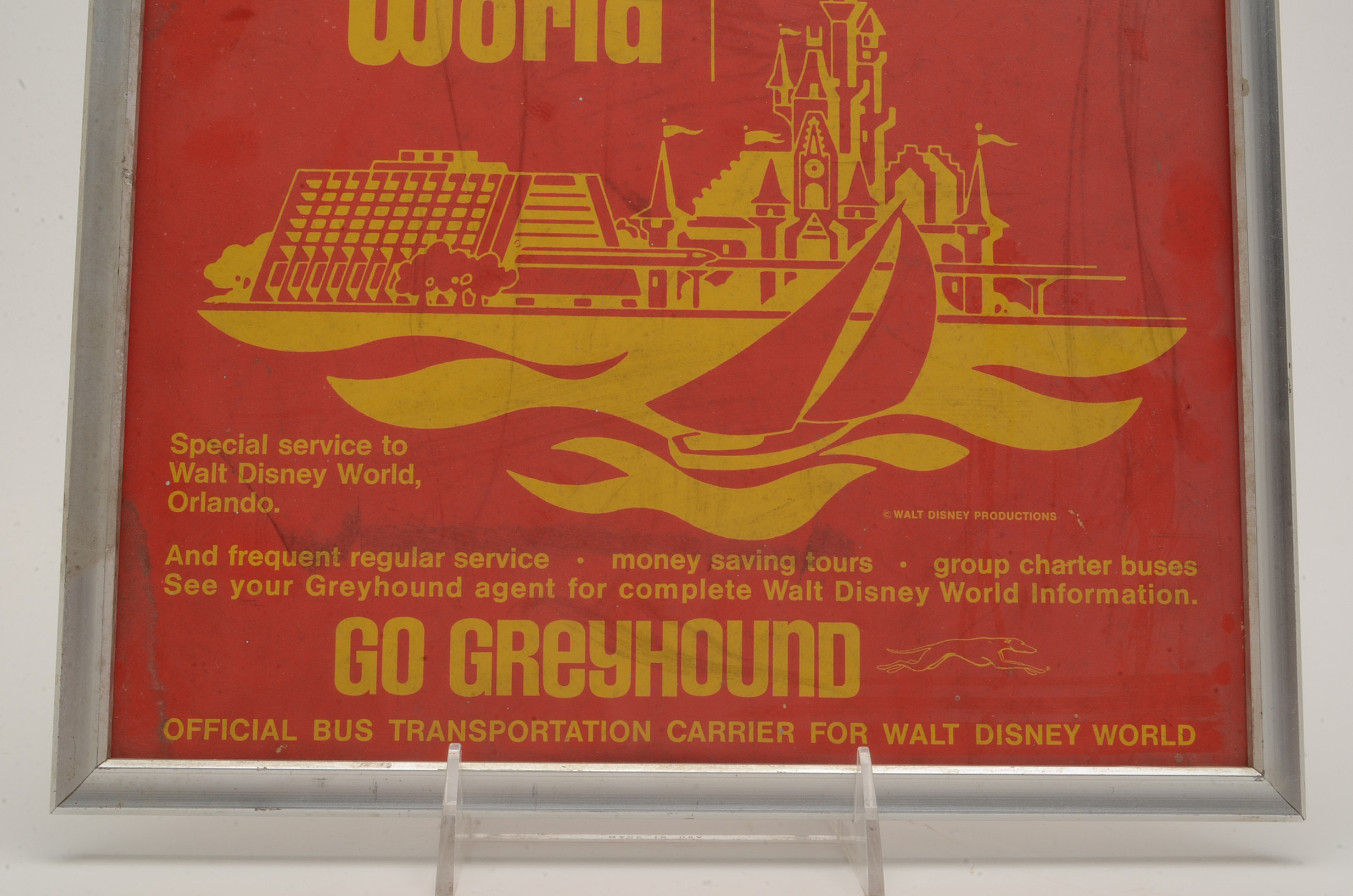 Vintage Greyhound Advertisement Signs