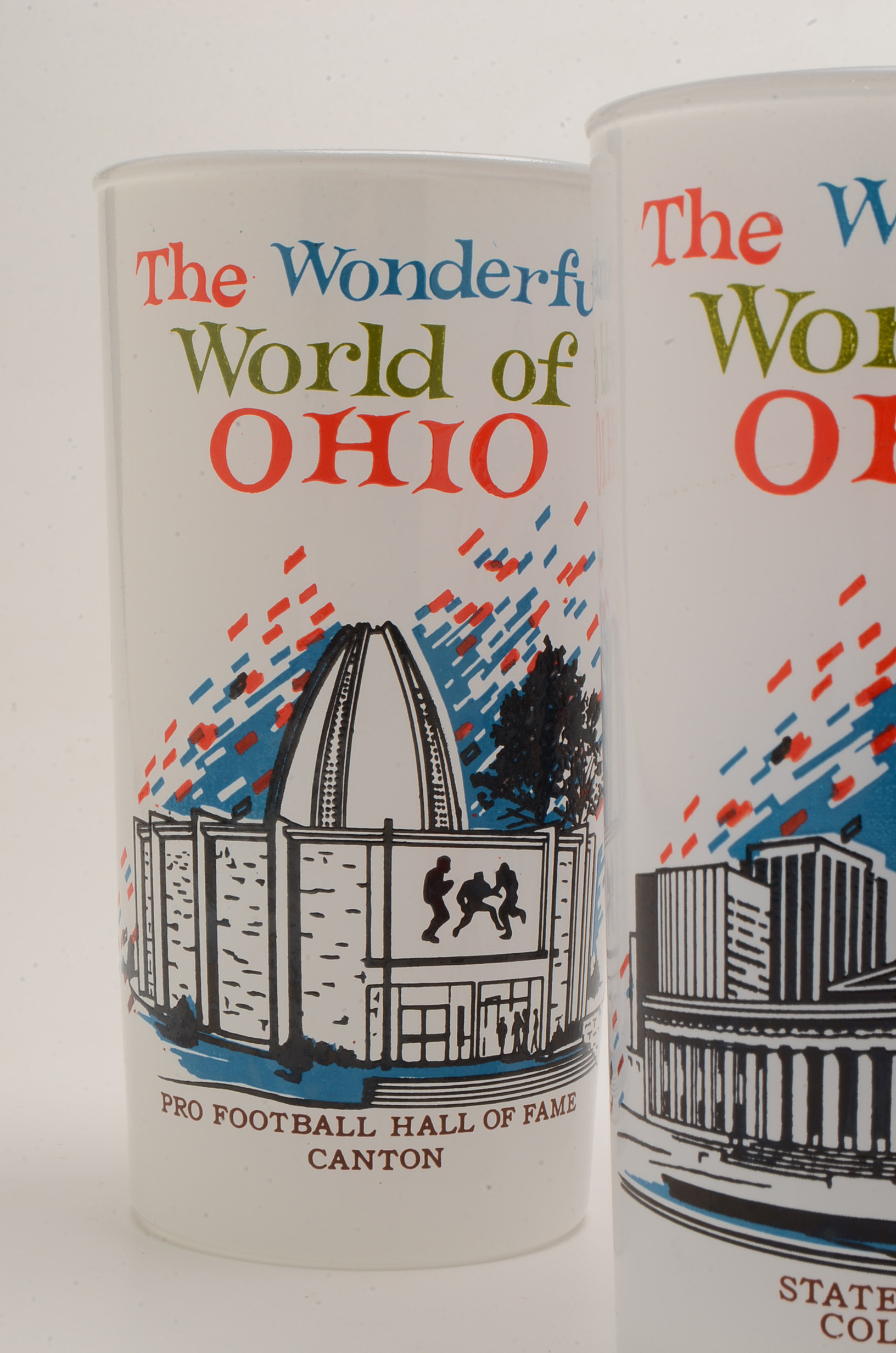 Vintage 1960s "Wonderful World of Ohio" Glasses and Serving Tray