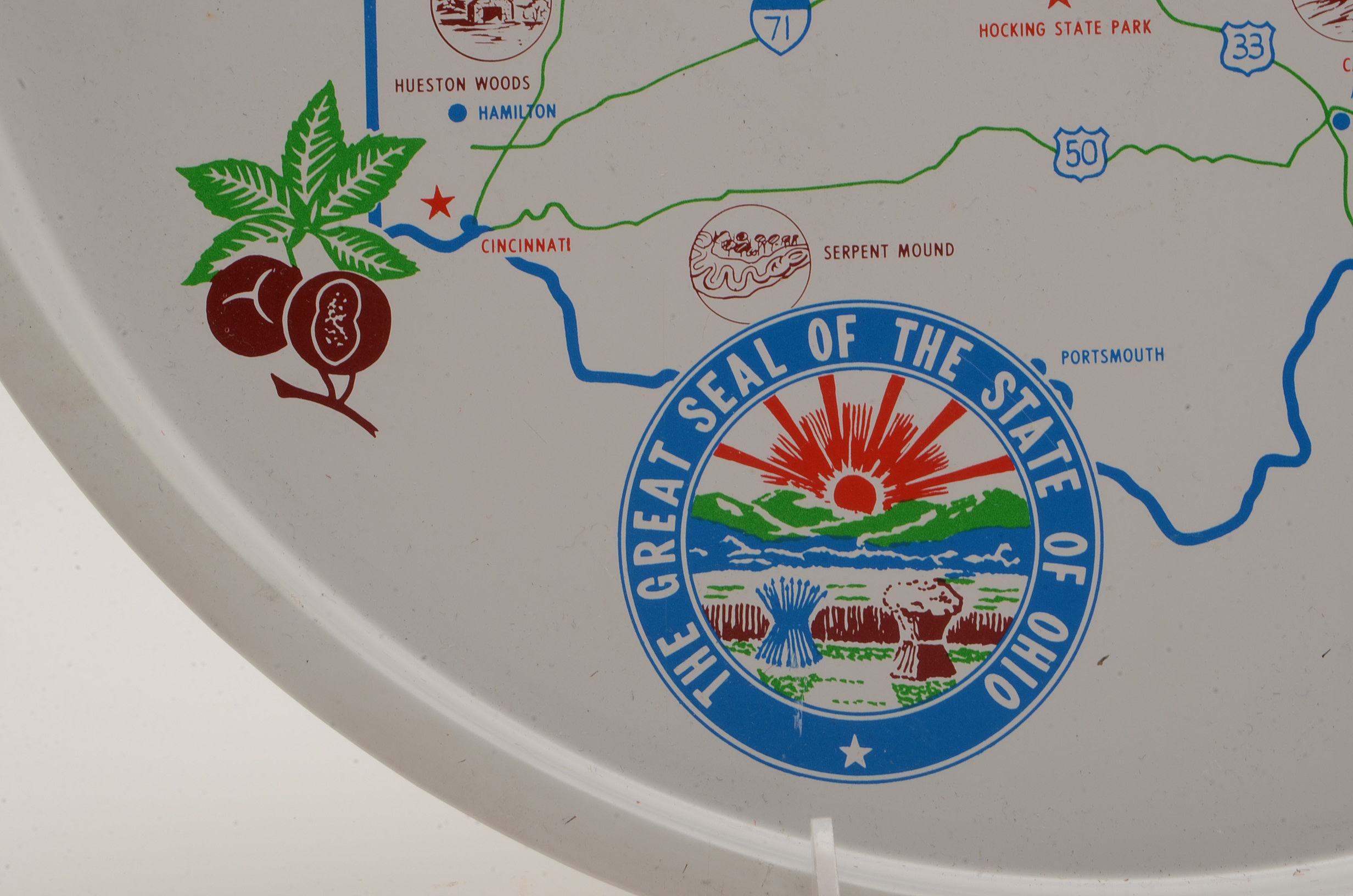 Vintage 1960s "Wonderful World of Ohio" Glasses and Serving Tray