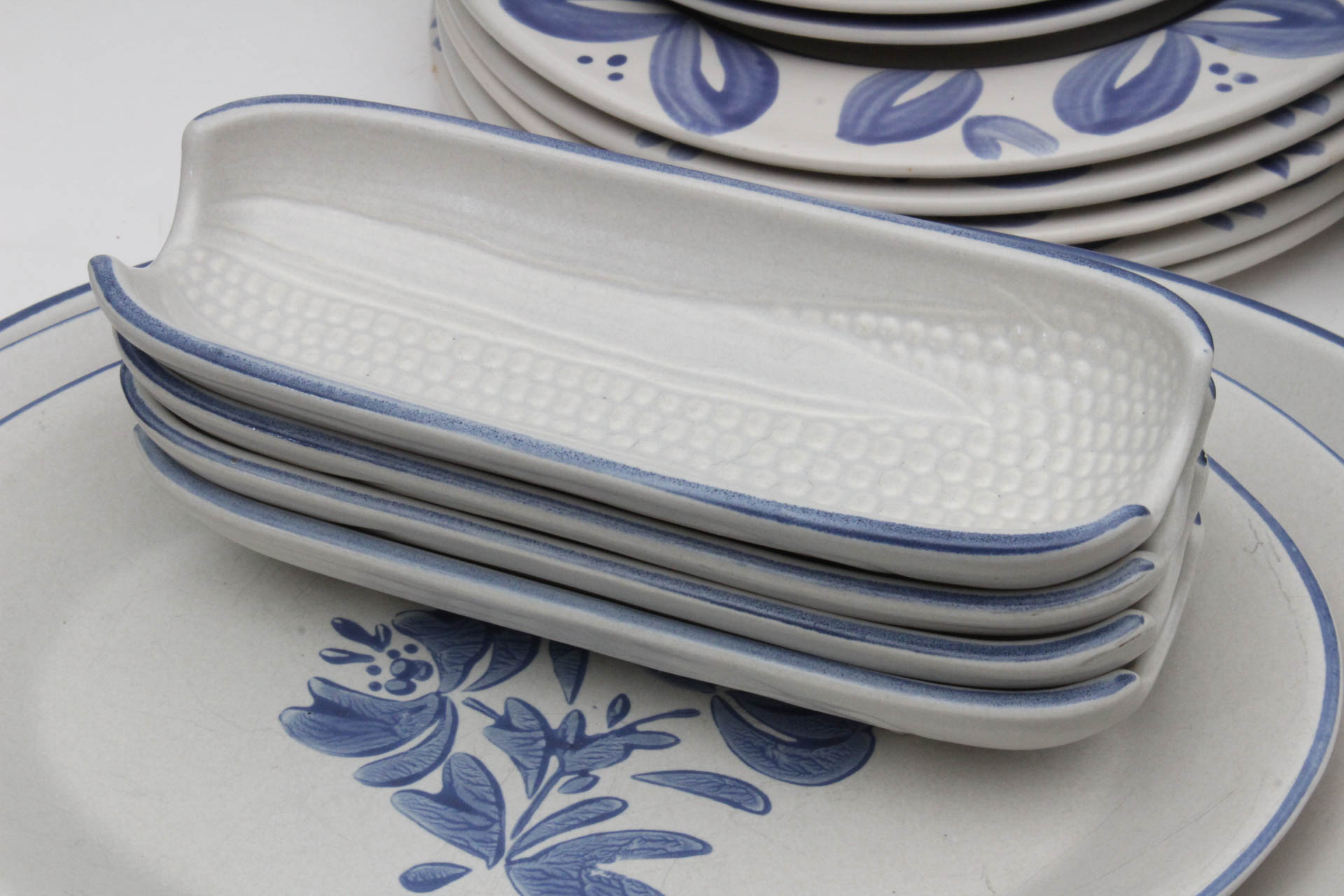 Pfaltzgraff Blue on Cream Stoneware