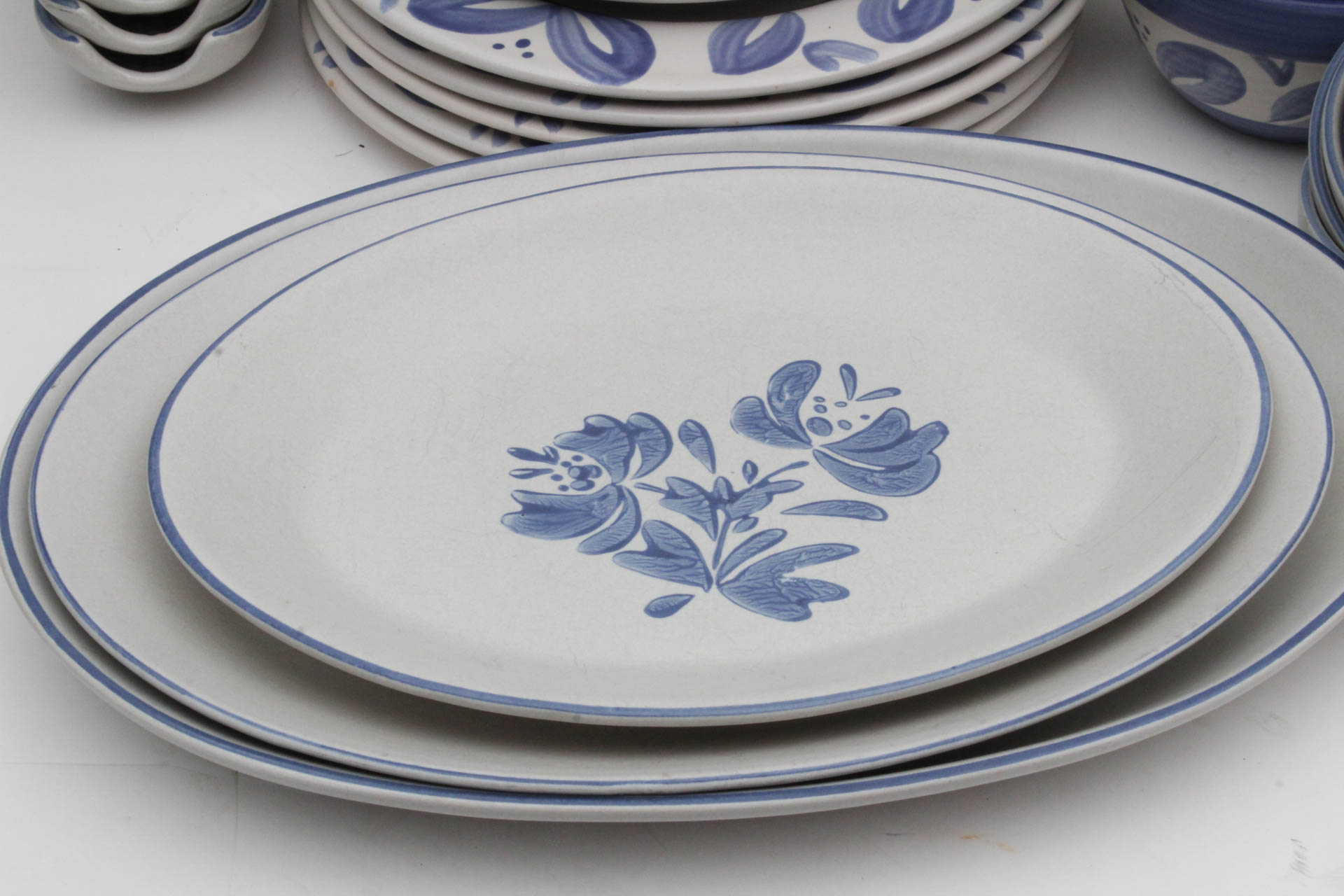 Pfaltzgraff Blue on Cream Stoneware