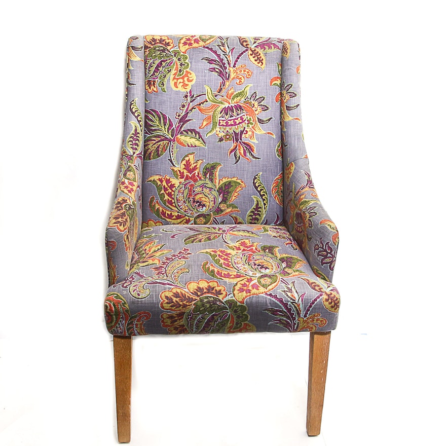 Colorful Floral Accent Chair