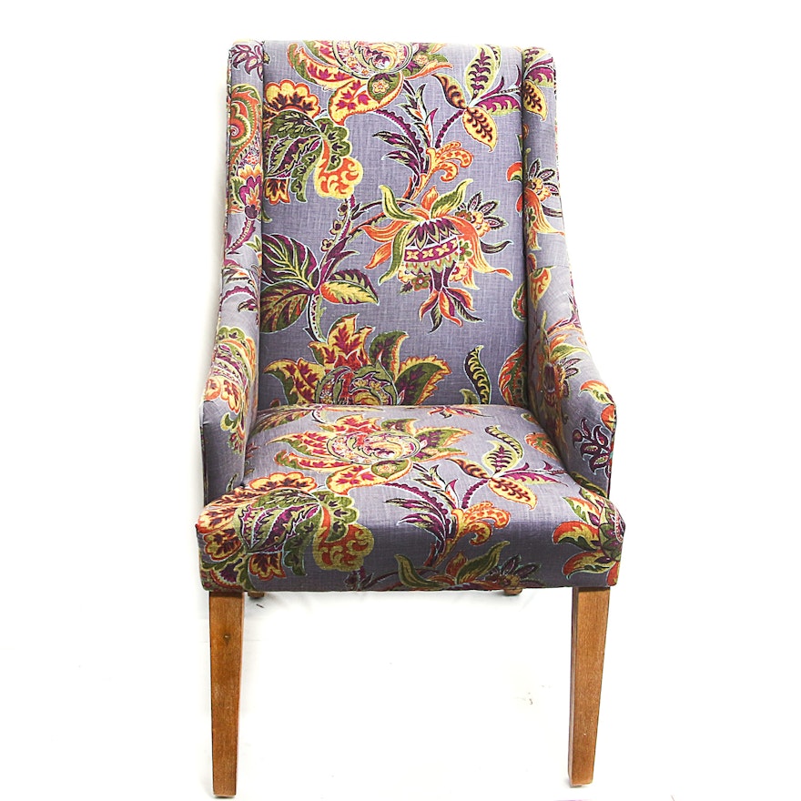 Colorful Floral Accent Chair