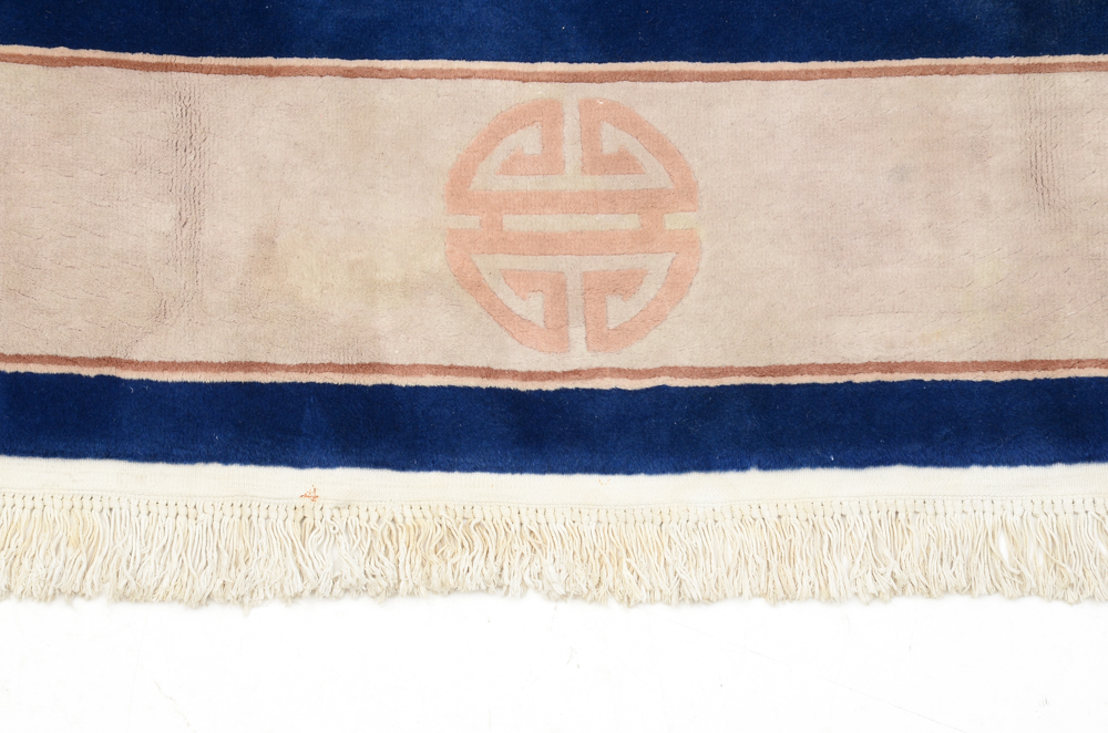 Hand-Knotted Chinese Old Peking Style Wool Area Rug