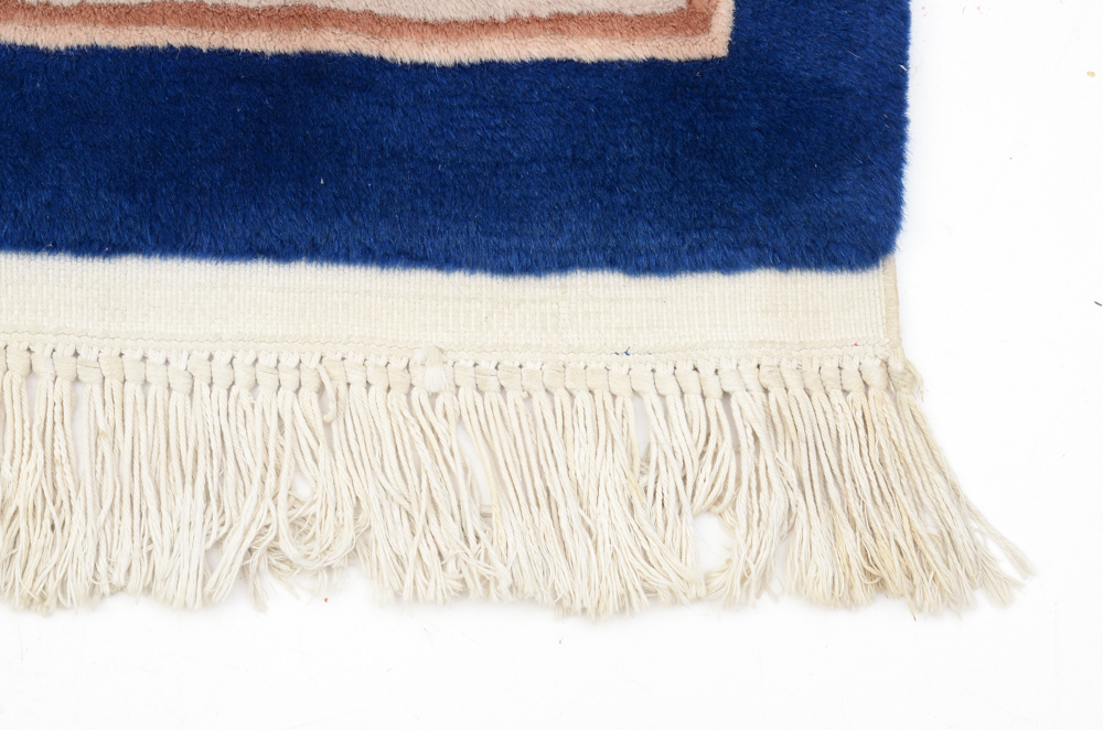 Hand-Knotted Chinese Old Peking Style Wool Area Rug