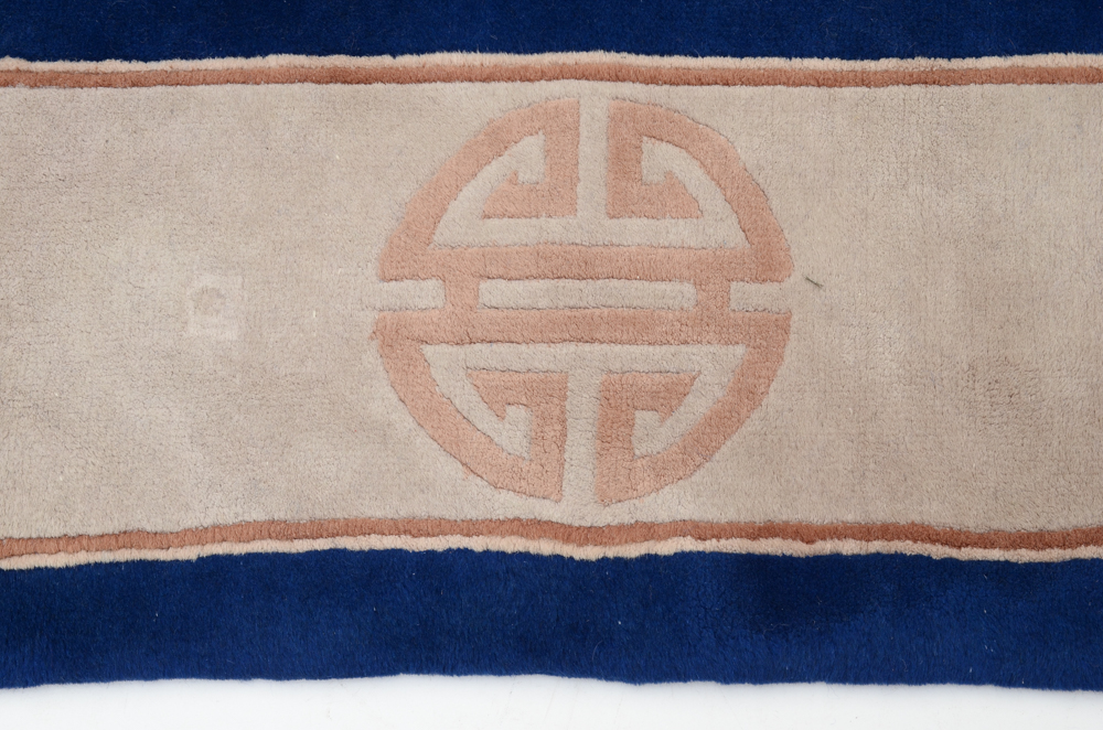 Hand-Knotted Chinese Old Peking Style Wool Area Rug