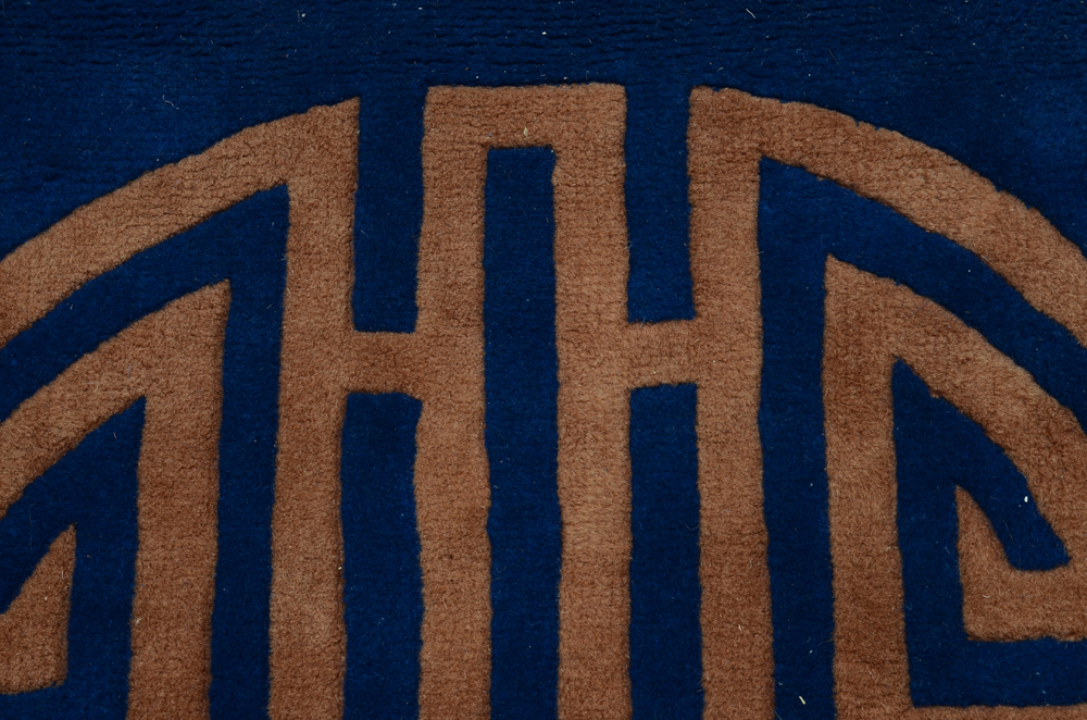 Hand-Knotted Chinese Old Peking Style Wool Area Rug