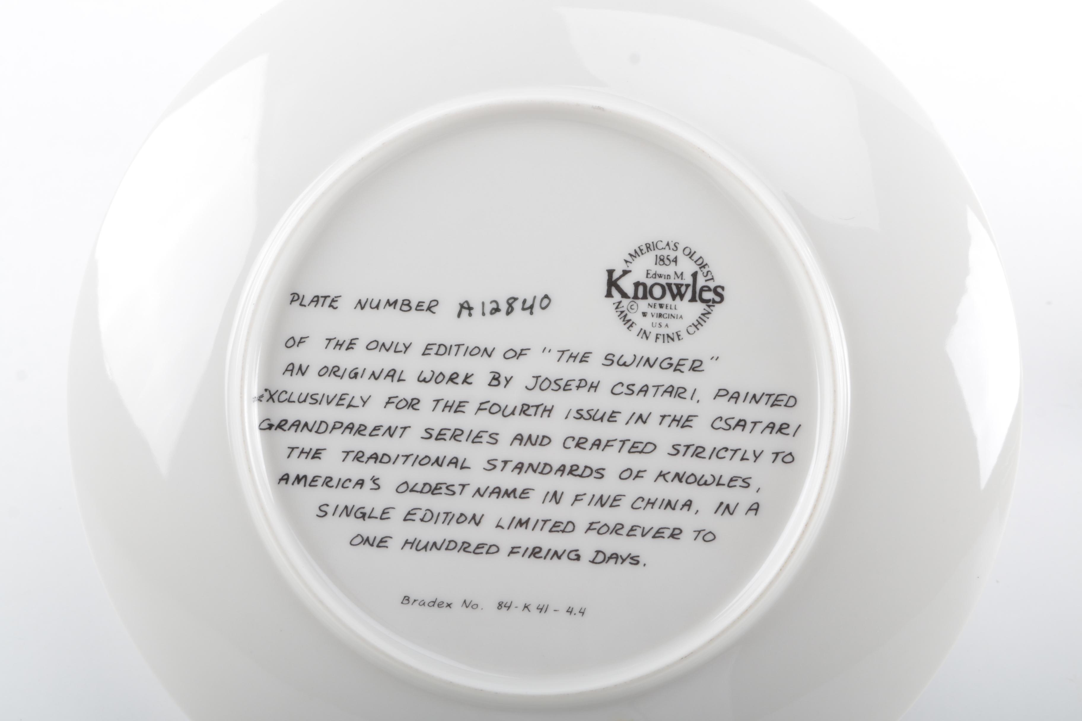 Limited Edition Collector's Plates After Joseph Csatari and Yoshinobu Hara