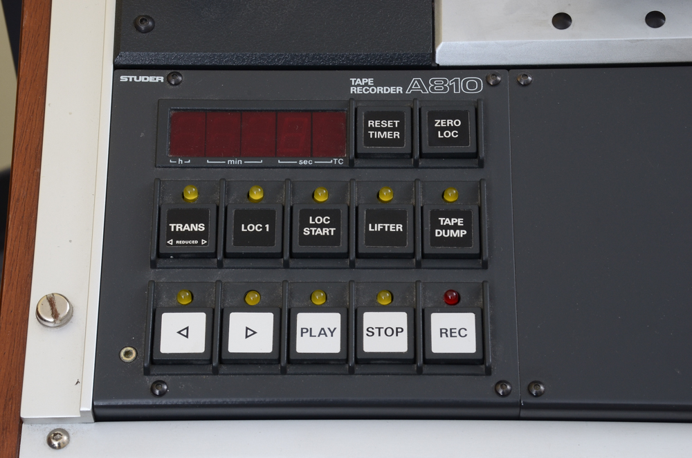 Studer Model A810 Studio Reel to Reel Tape Recorder