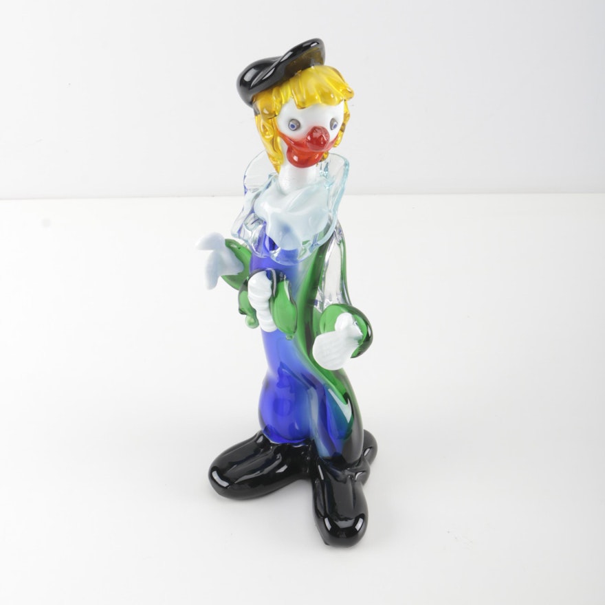 Arte Murano "Glass Clown" Figurine