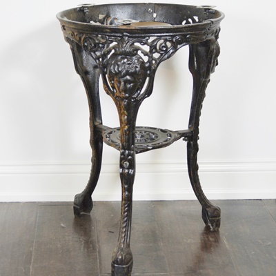 Early 20th Century English Cast Iron Pub Table