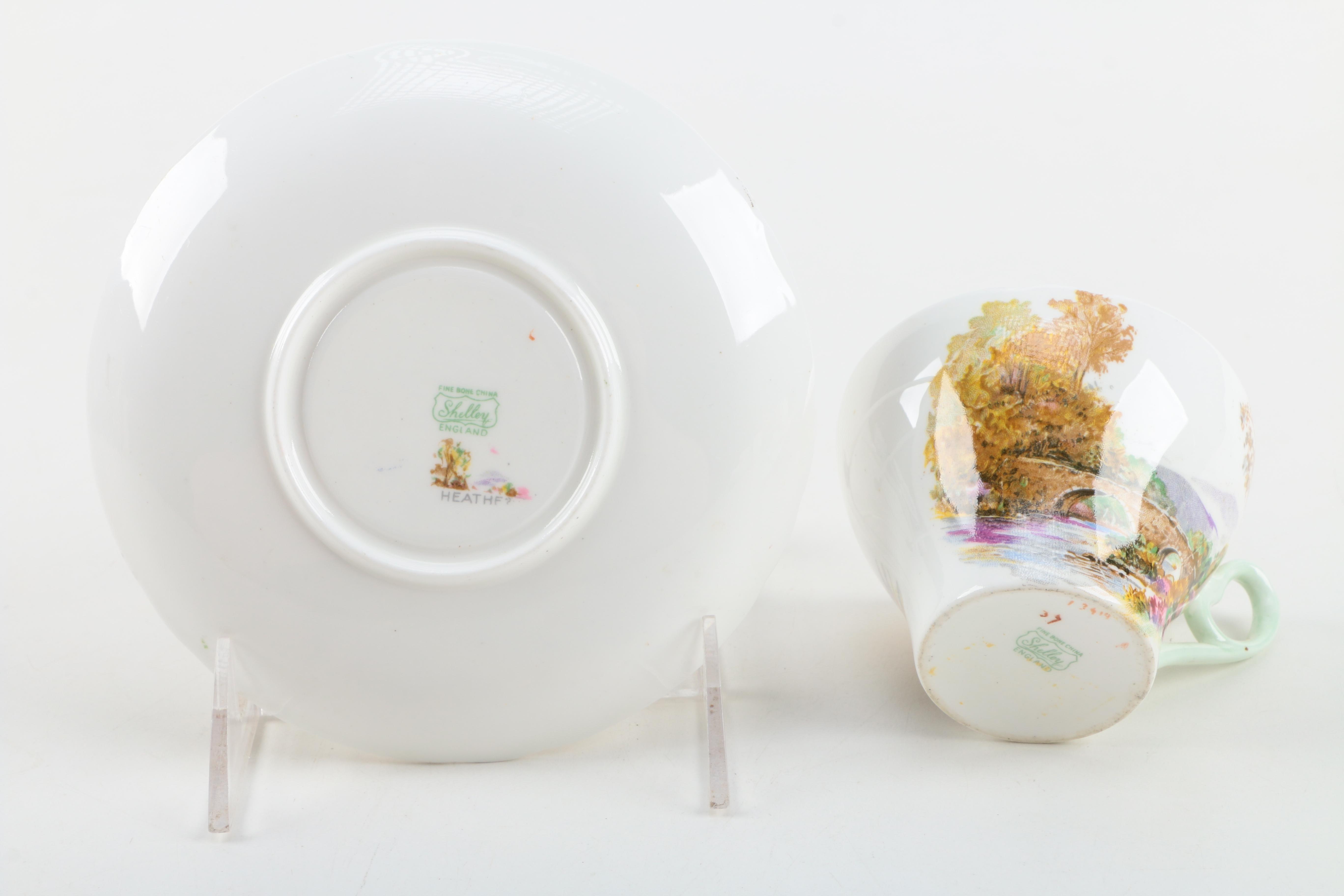 Porcelain Teacup and Saucer Assortment