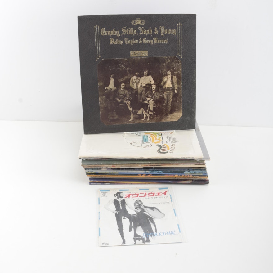 Classic Rock Records Featuring Santana, Moody Blues, CSNY