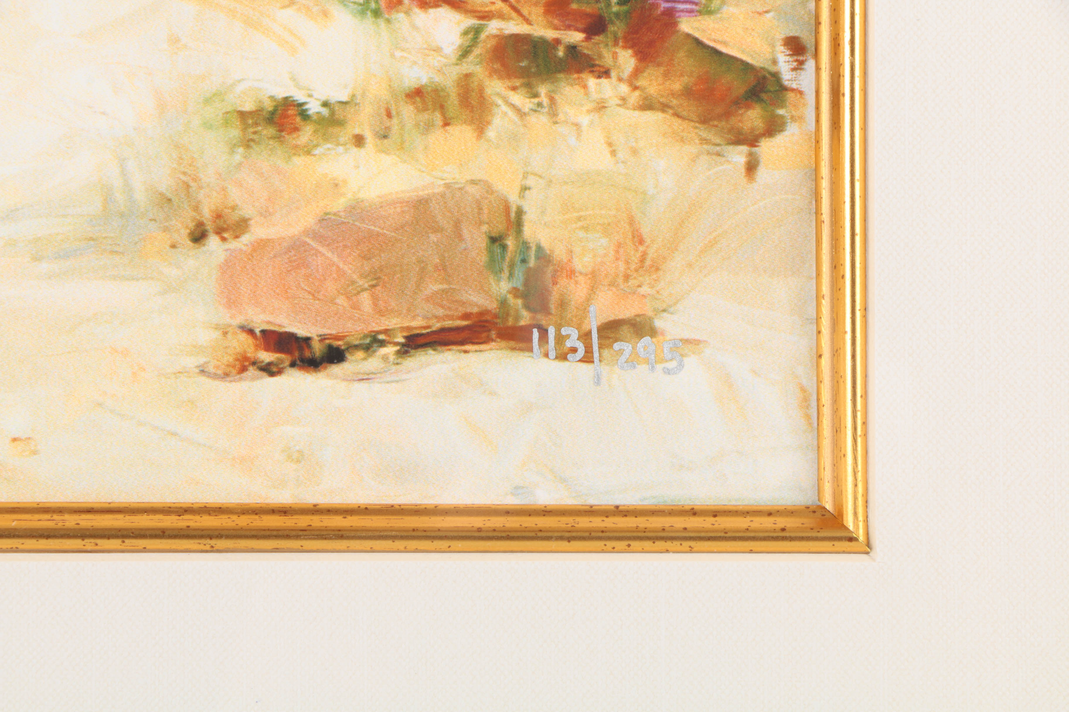 Giuseppe Pino Signed Limited Edition Giclée on Paper "Seaside Gathering"