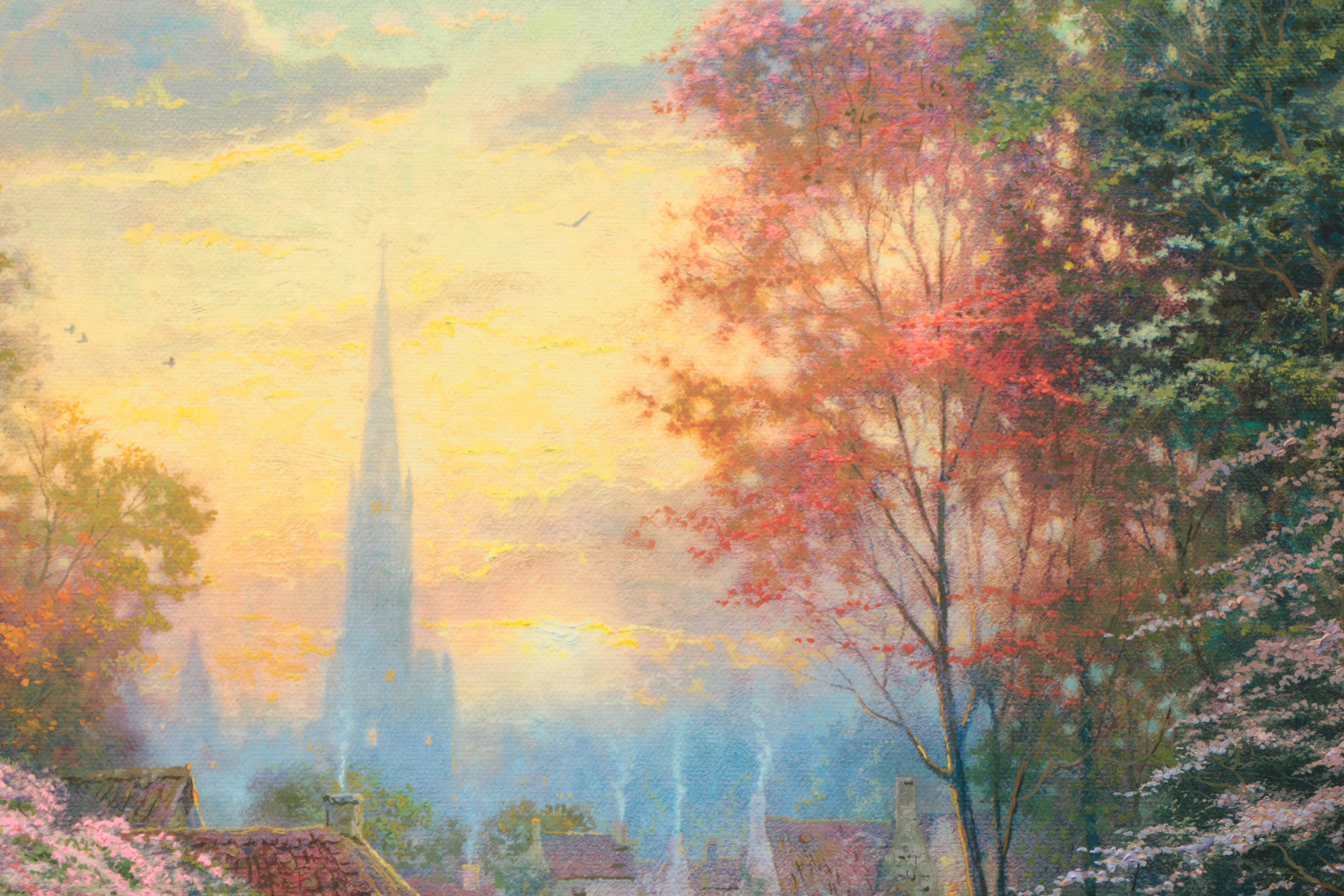 Thomas Kinkade Limited Edition Giclee on Paper "Enchanted Cottages I"