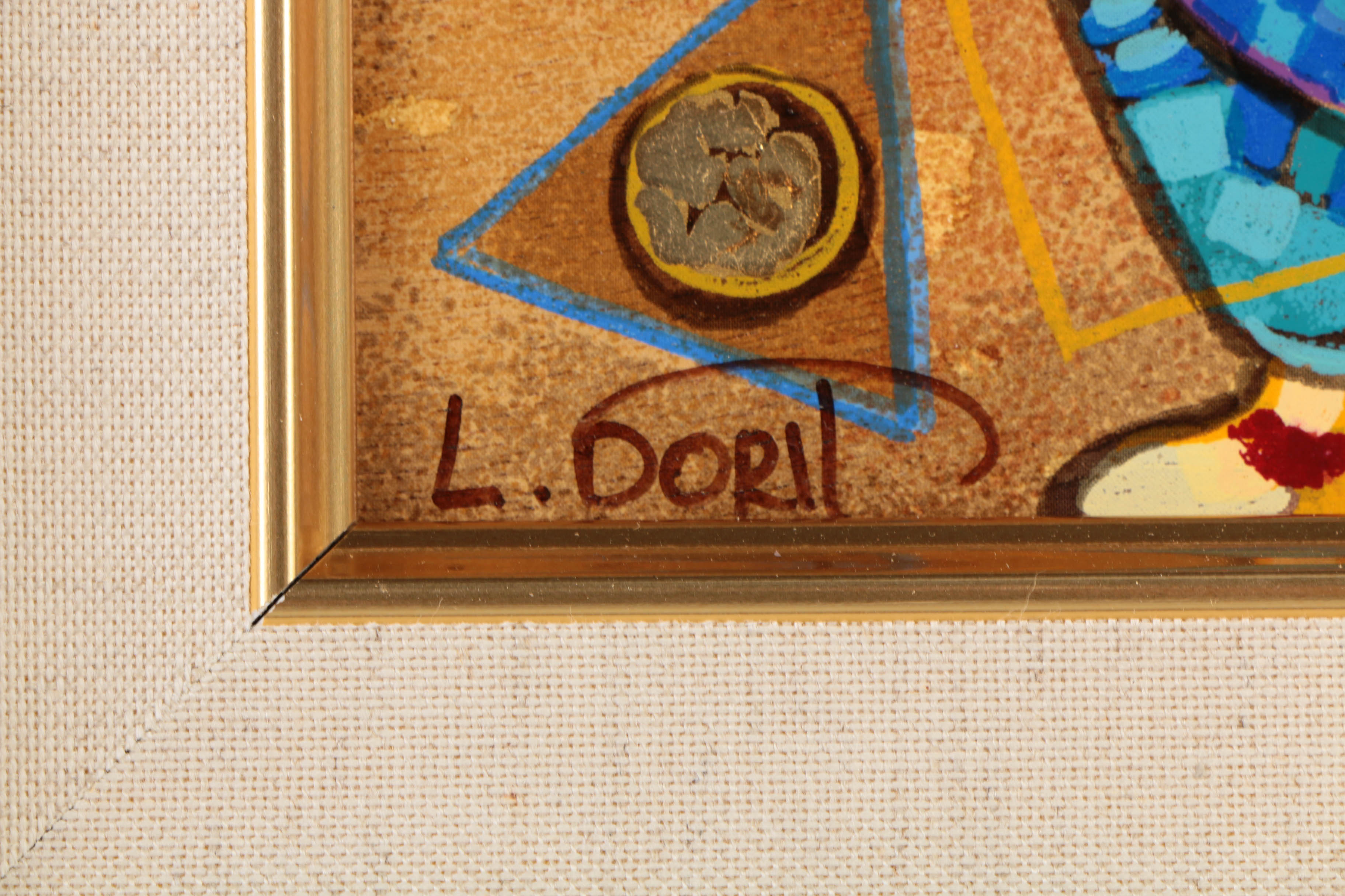 Dorit Levi Serigraph on Wood "Strike a Note"