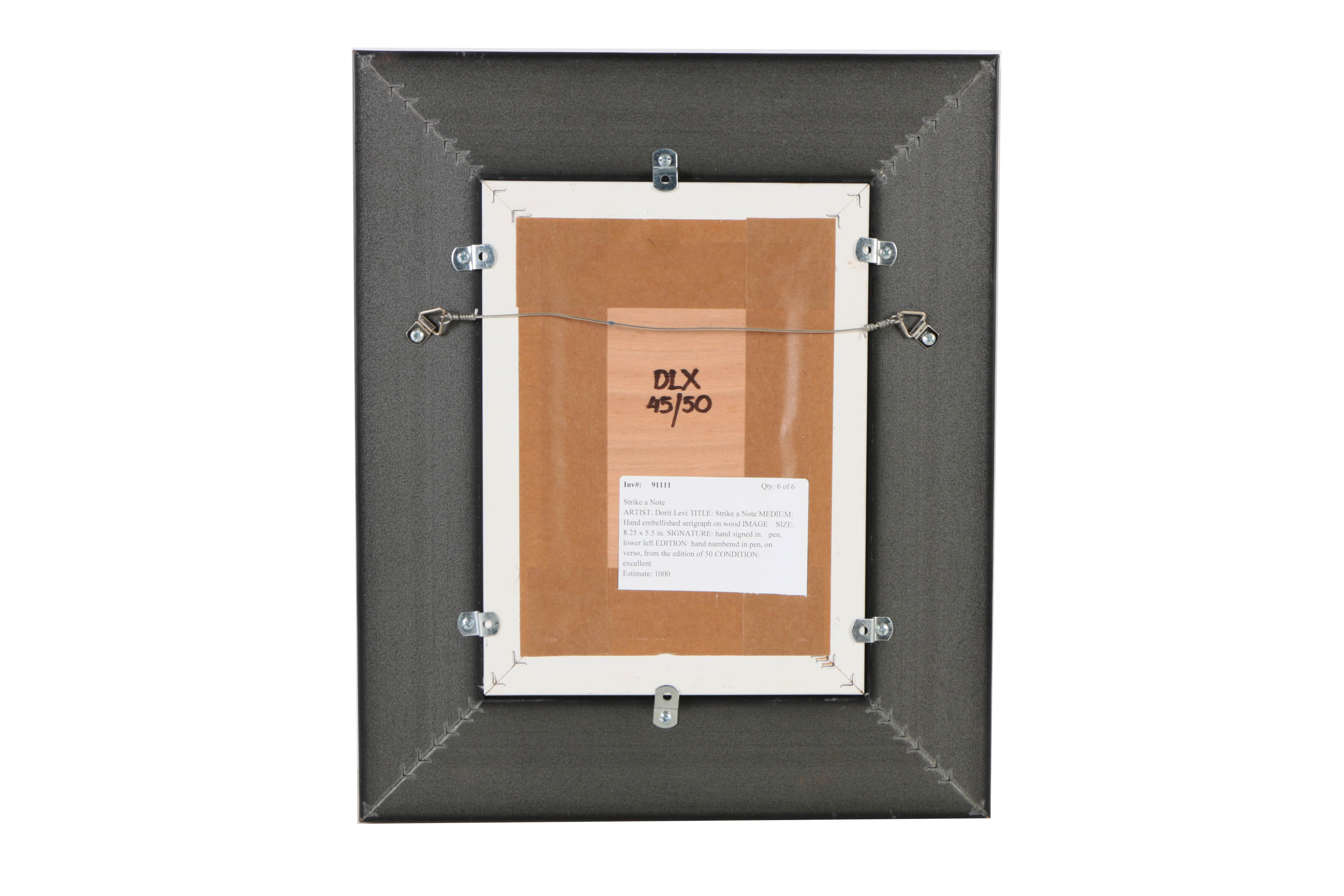 Dorit Levi Serigraph on Wood "Strike a Note"