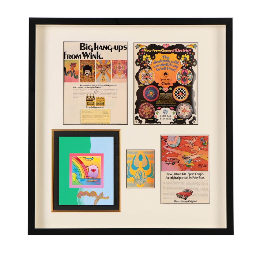 Peter Max Memorabilia and Serigraph