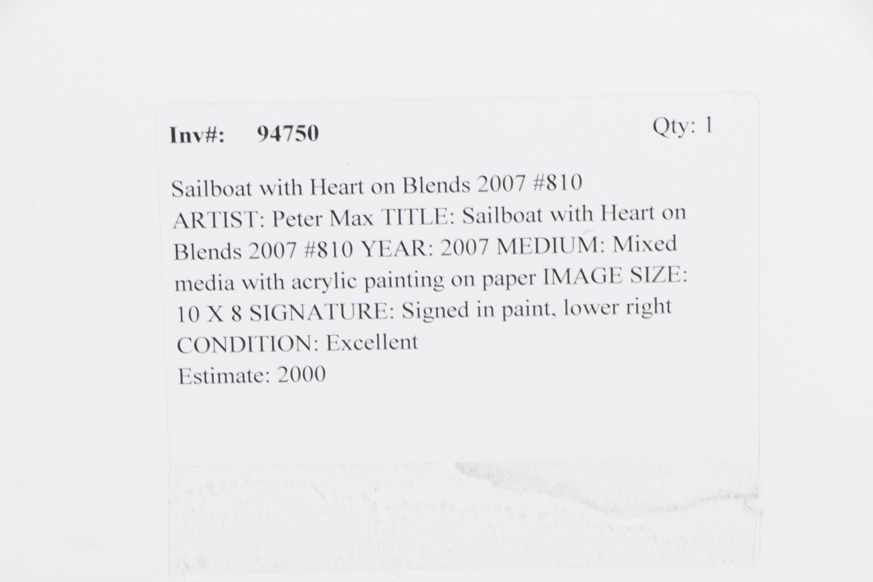 Peter Max Memorabilia and Serigraph