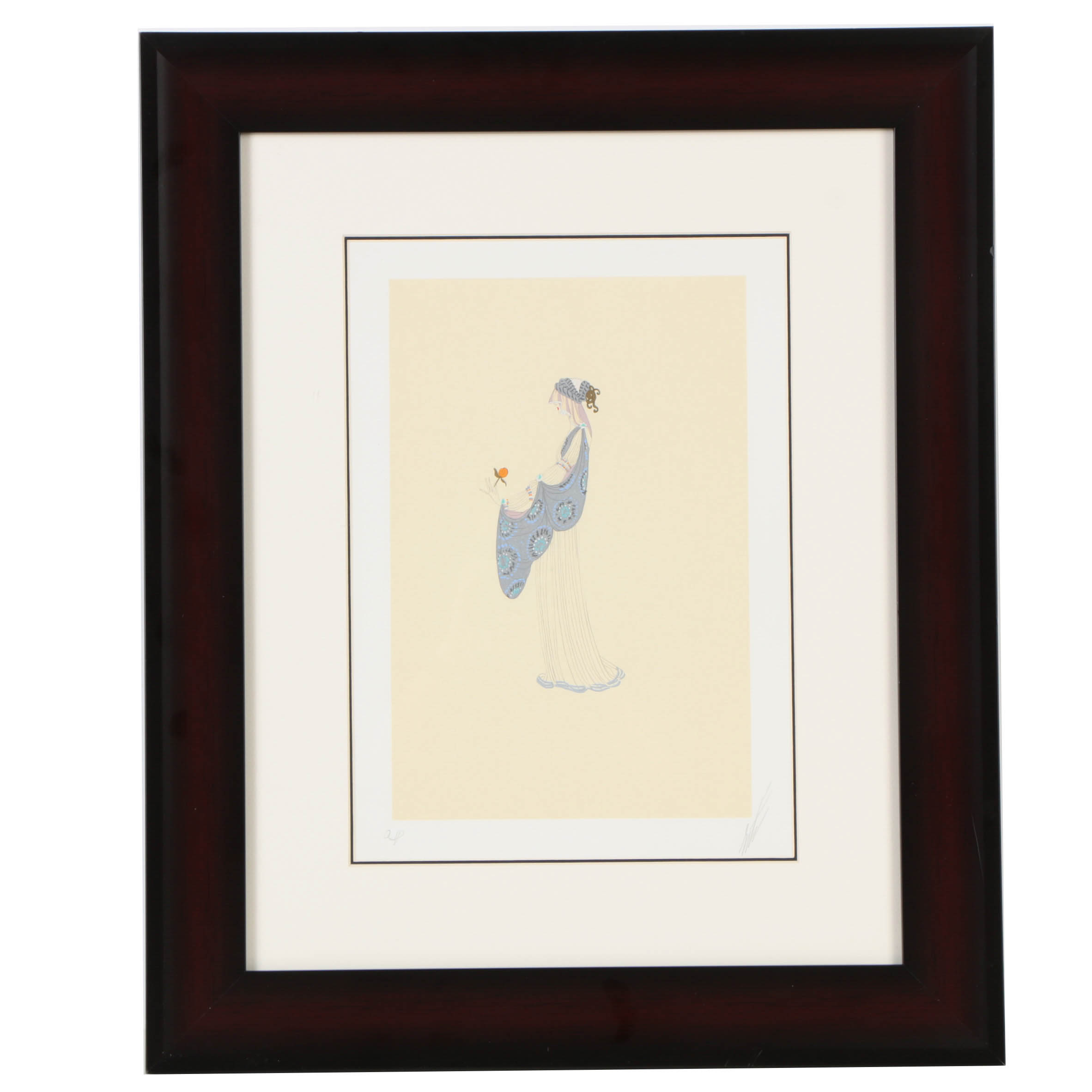 Erté Artist's Proof Lithograph on Paper of a Woman