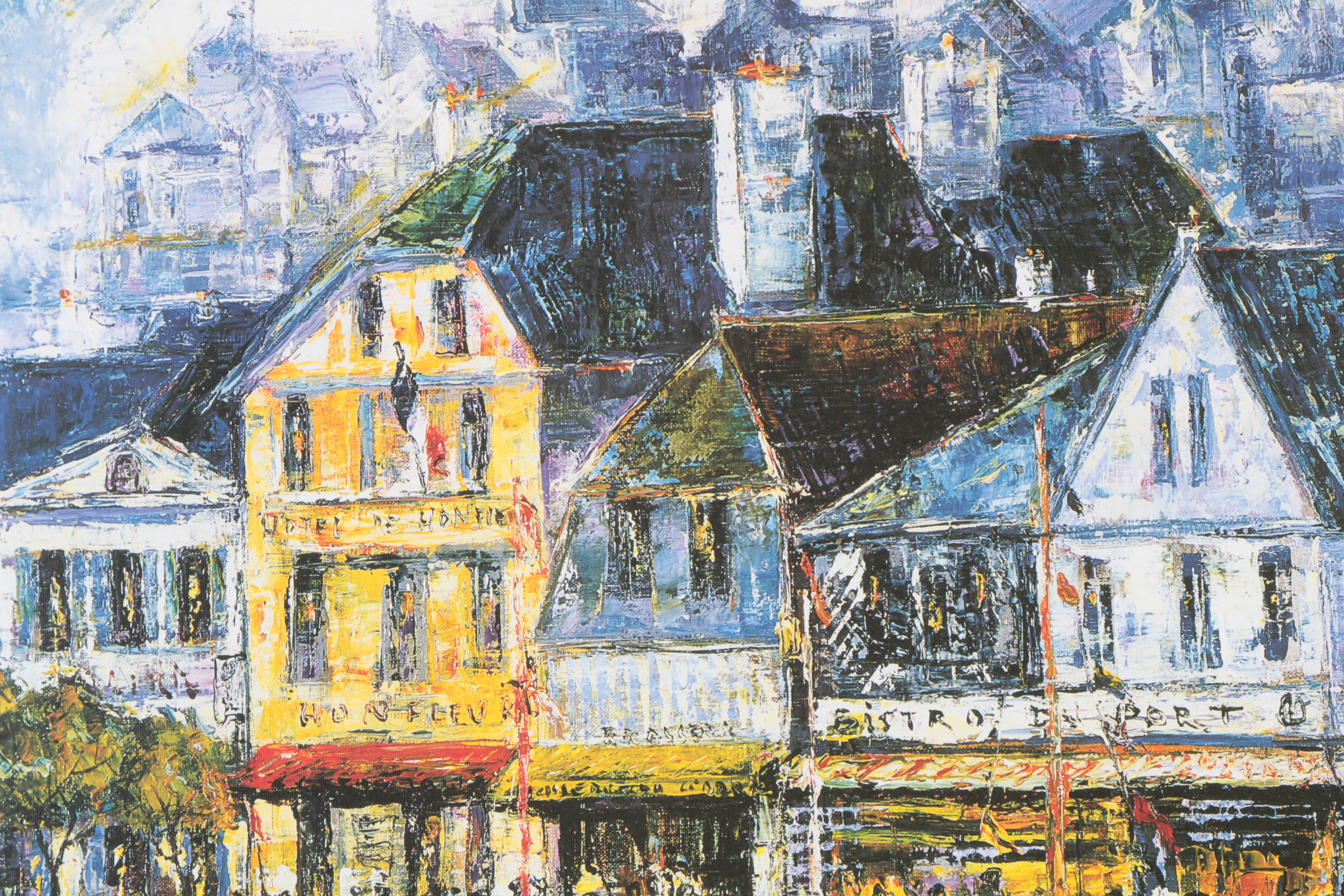 Duaiv Limited Edition Offset Lithograph on Paper "Honfleur"