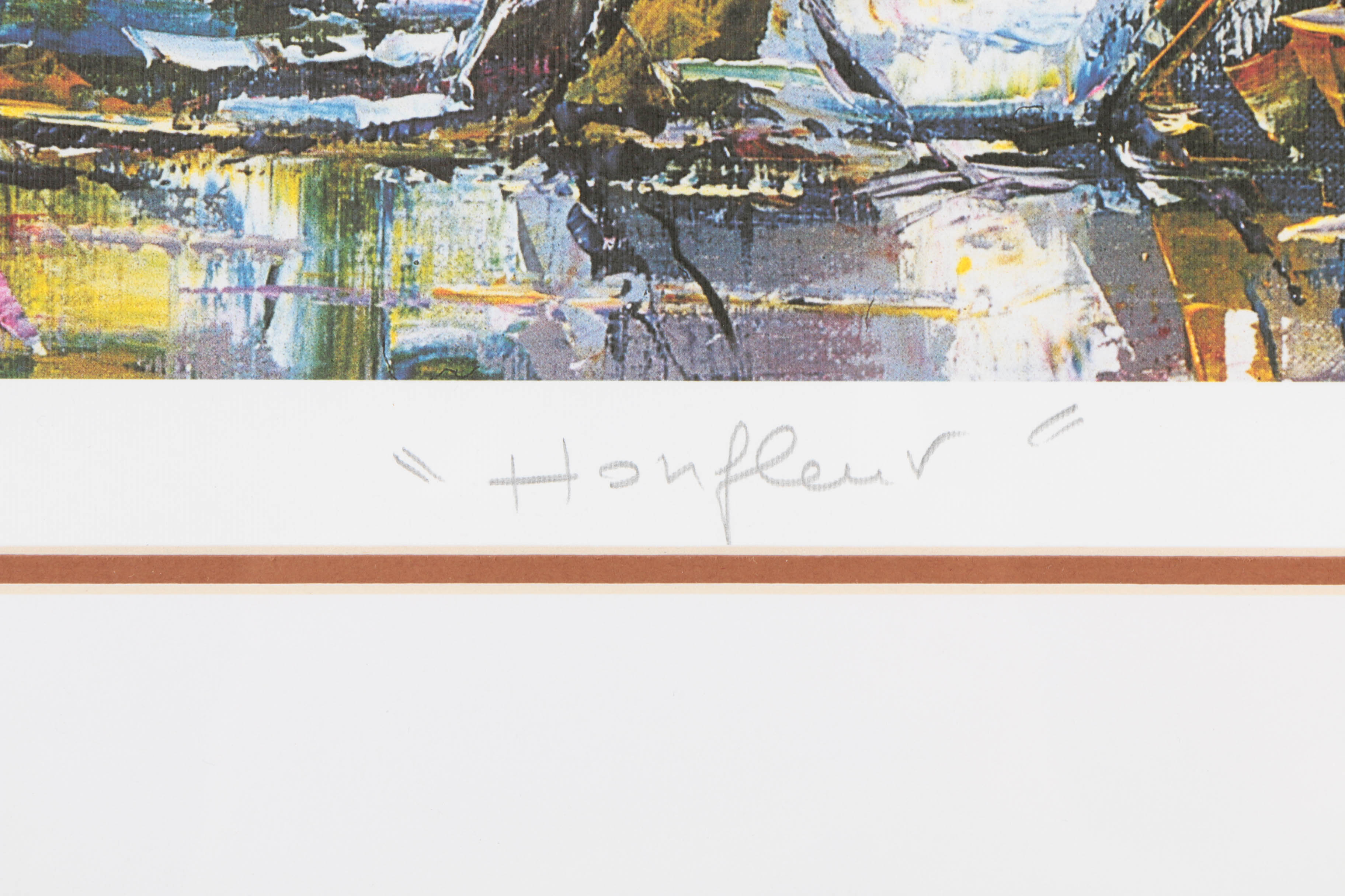 Duaiv Limited Edition Offset Lithograph on Paper "Honfleur"