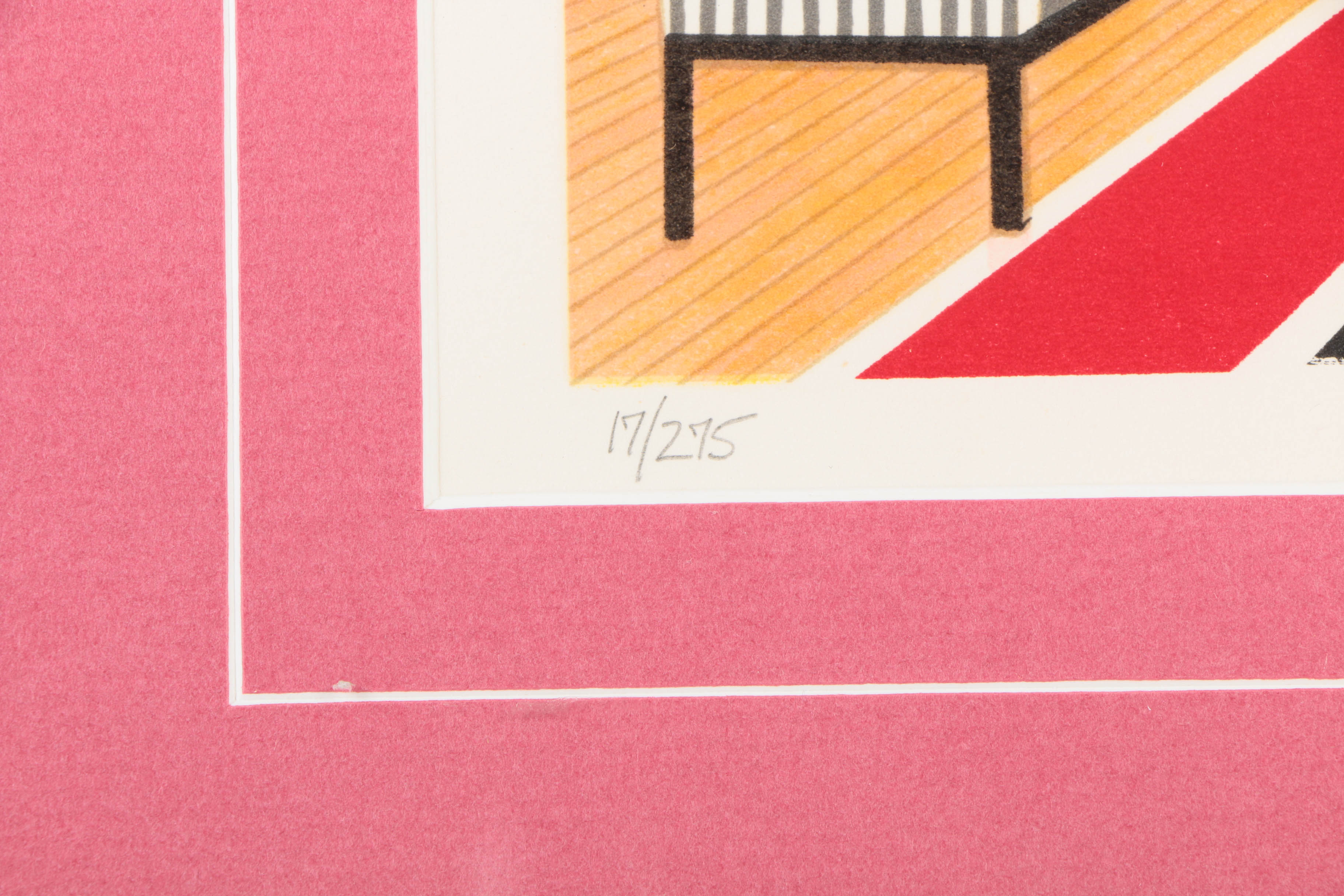 Fanch Ledan Signed Limited Edition Lithograph on Paper "Aspen Chalet"