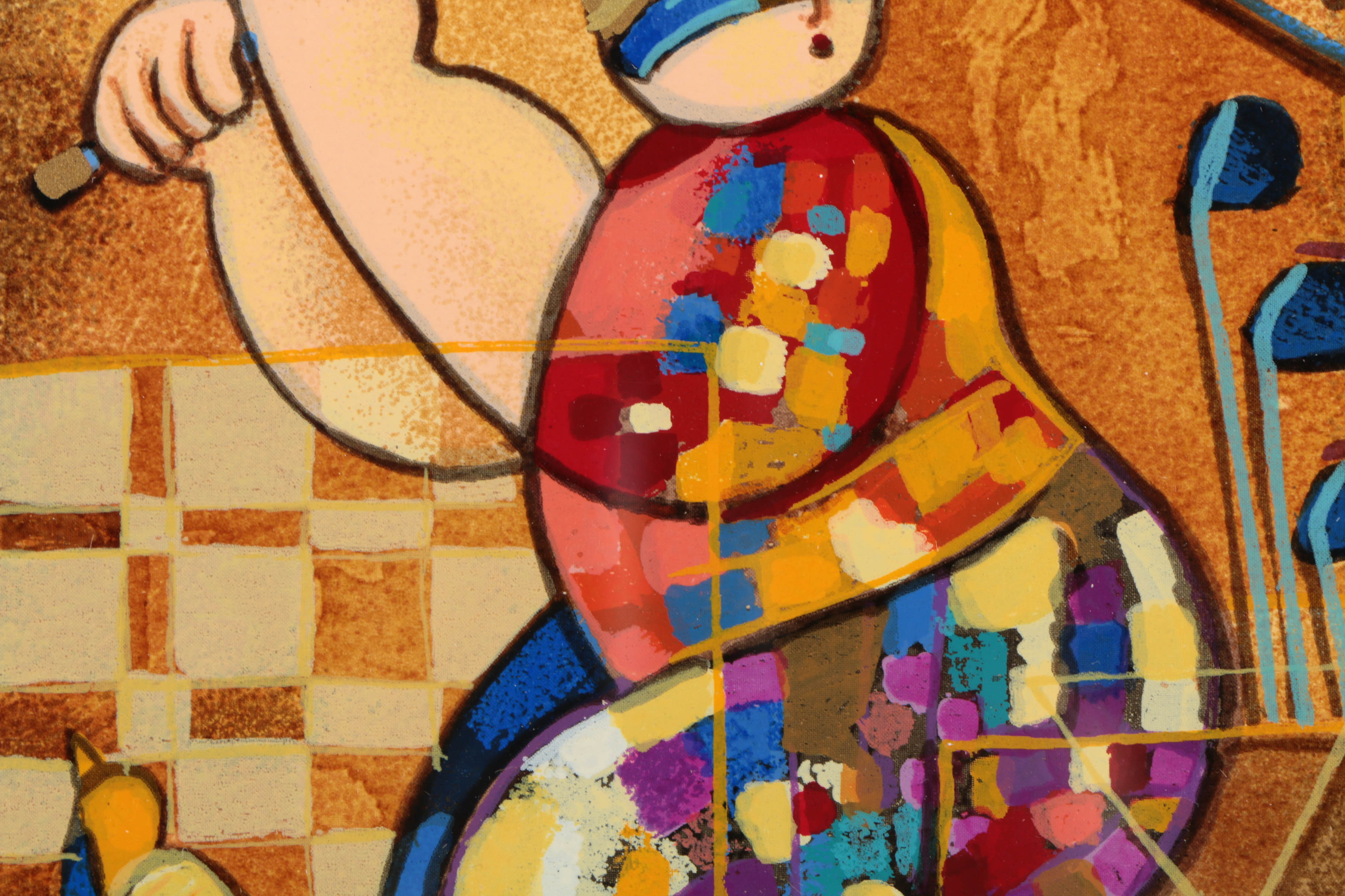 Dorit Levi Limited Edition Serigraph on Paper "Strike a Note"