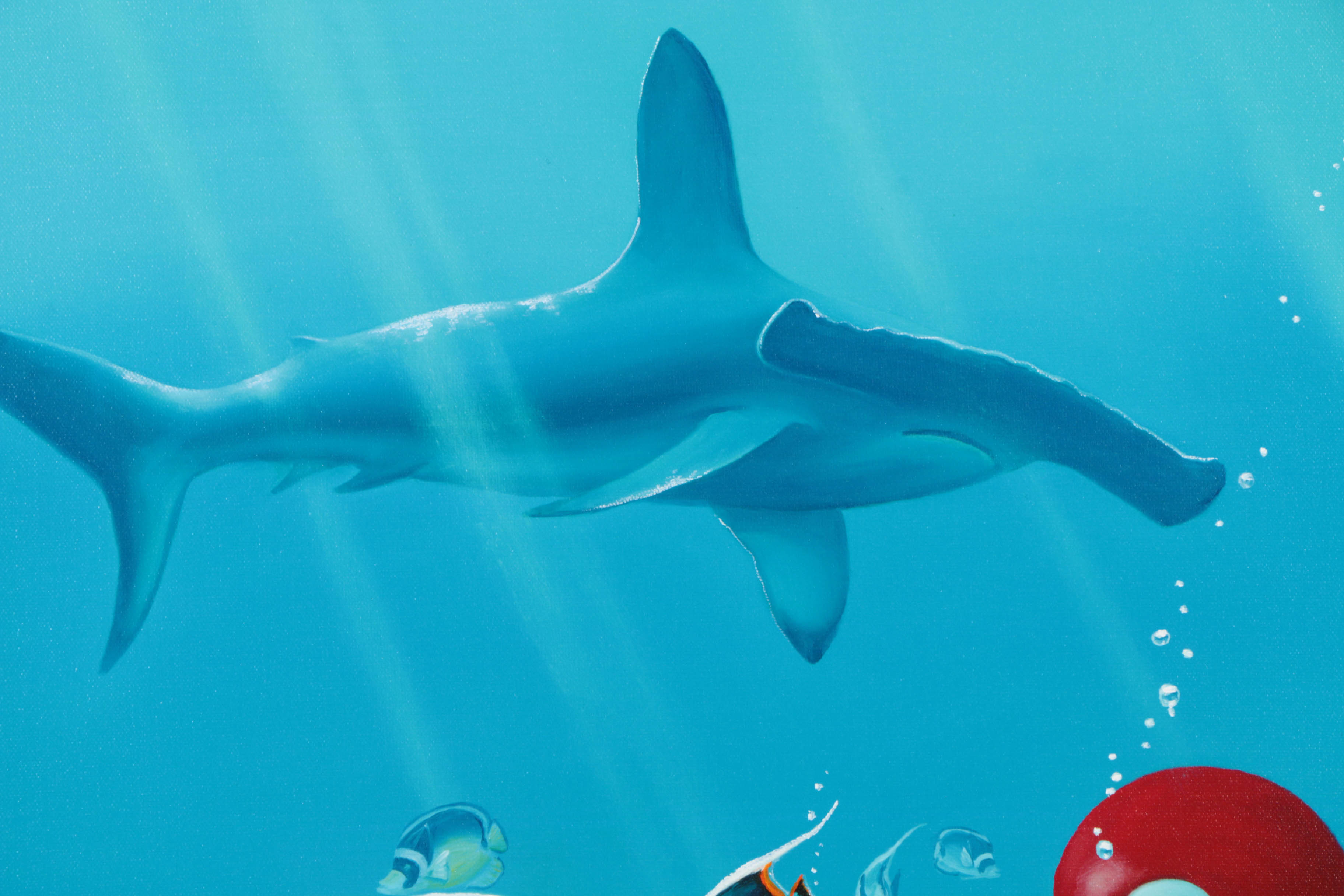 Kenneth F. Aunchman Signed Limited Edition Giclée on Canvas "Behind the 8 Ball"